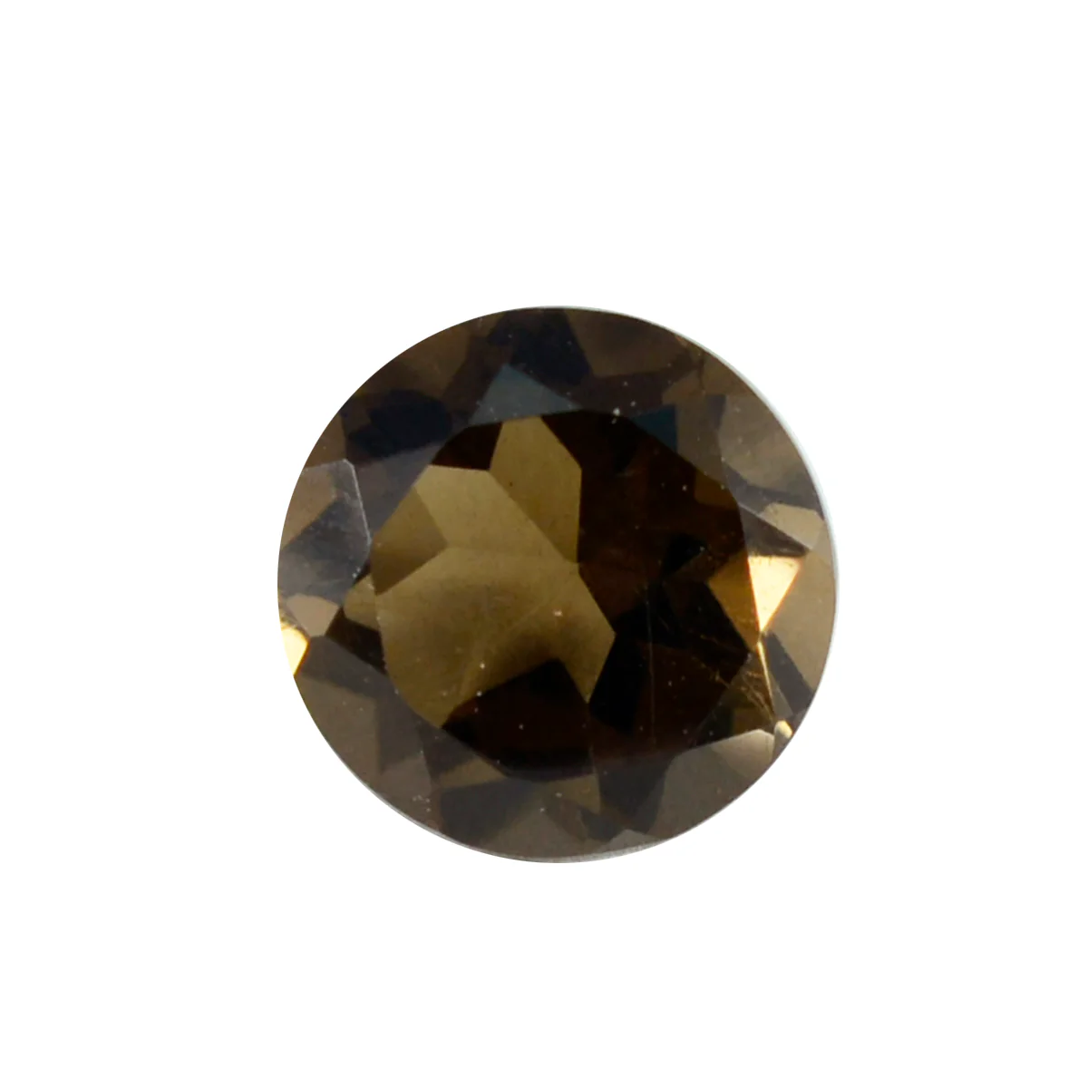 Smoky Quartz 1PC Large 11x11 MM Round Faceted Brown Fine Semi Precious Gems - Image 2