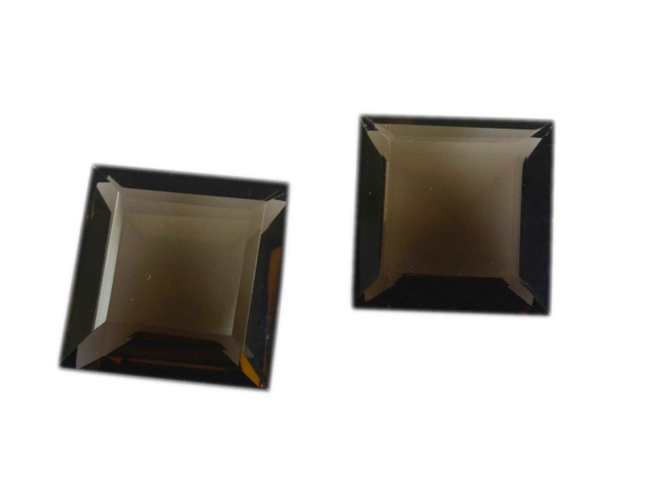 Smoky Quartz 1PC Large 12x12 MM Square Faceted Brown High-Quality Semi Precious Loose Gems - Image 3