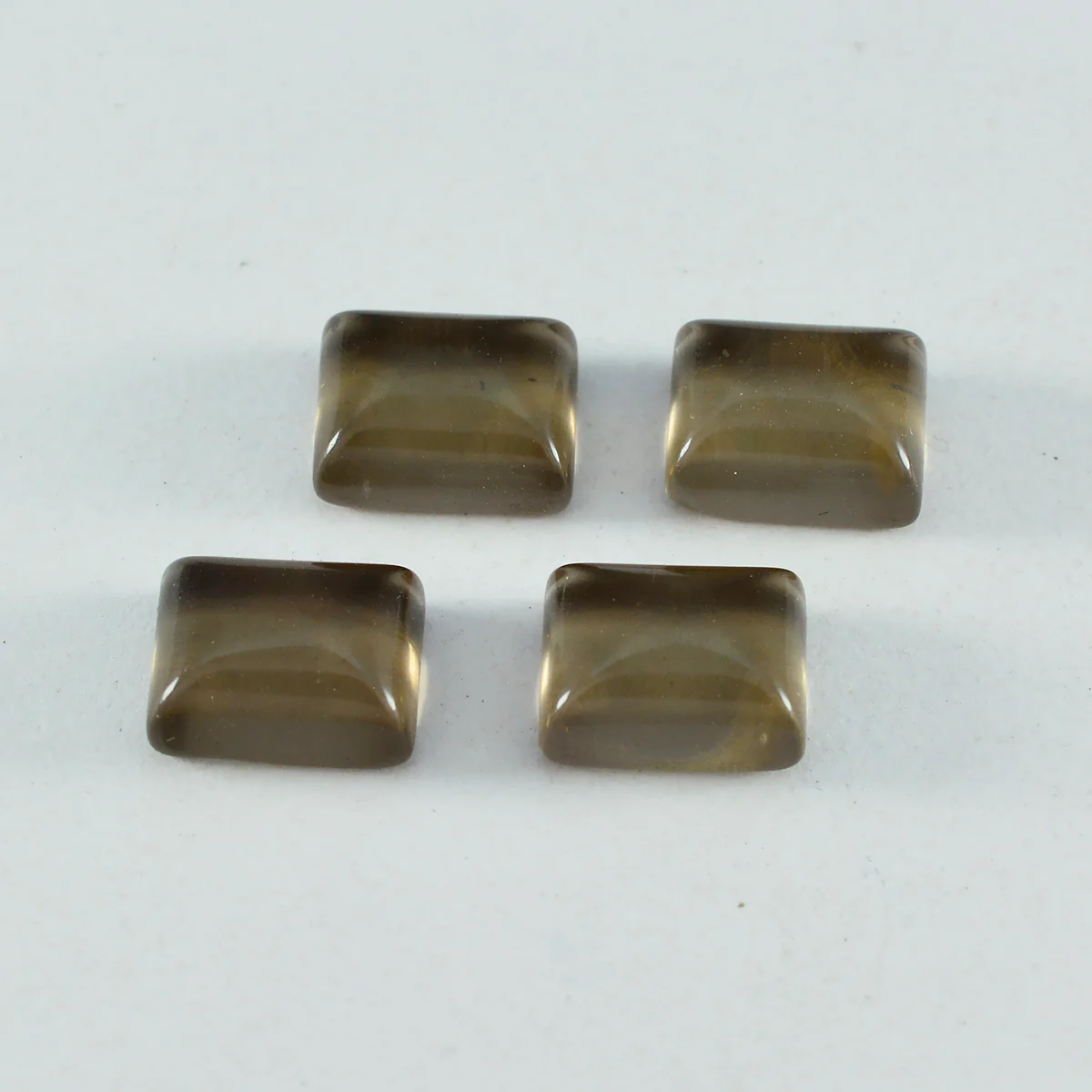 Smoky Quartz 1PC Large 9x11 MM Emerald Cabochon Brown Superior semi Precious Gems - Image 3