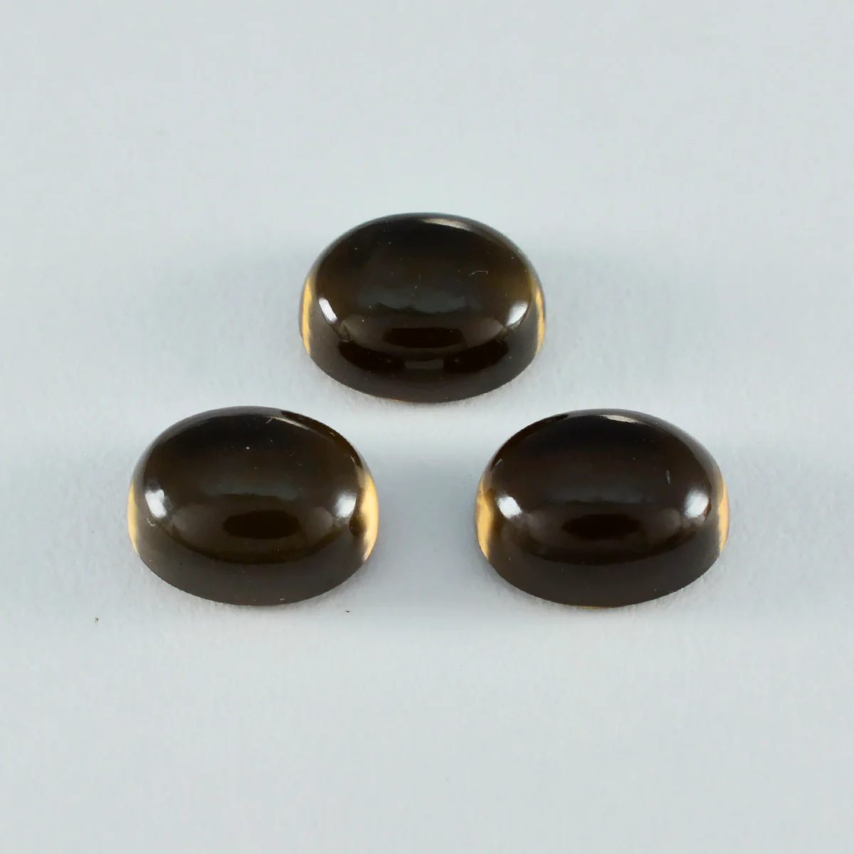 Smoky Quartz 1PC Medium 7x10 MM Oval Cabochon Brown Brilliant semi Precious Loose Gems