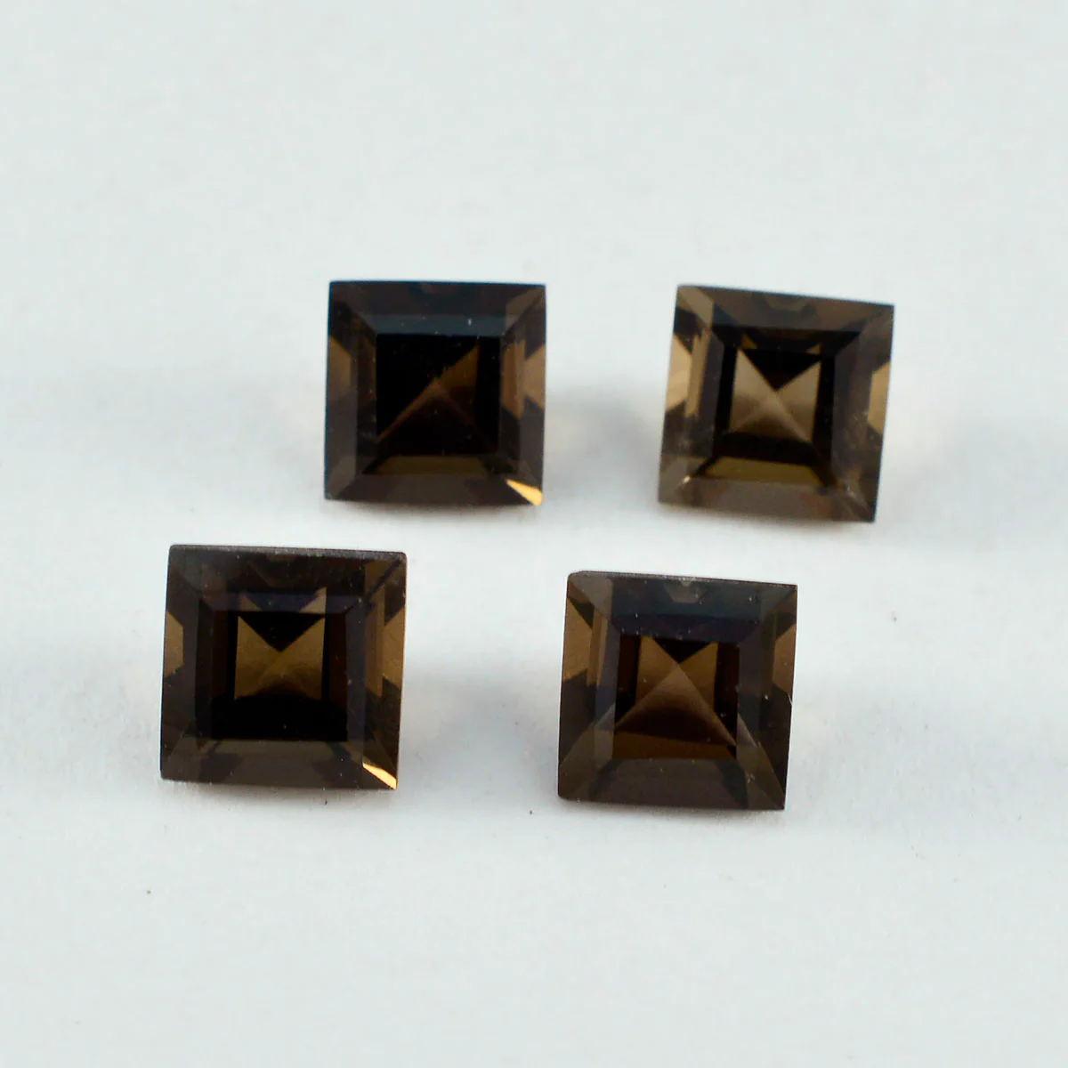 Smoky Quartz 1PC Medium 9x9 MM Square Faceted Brown Lustrous Semi Precious Loose Gemstone - Image 4