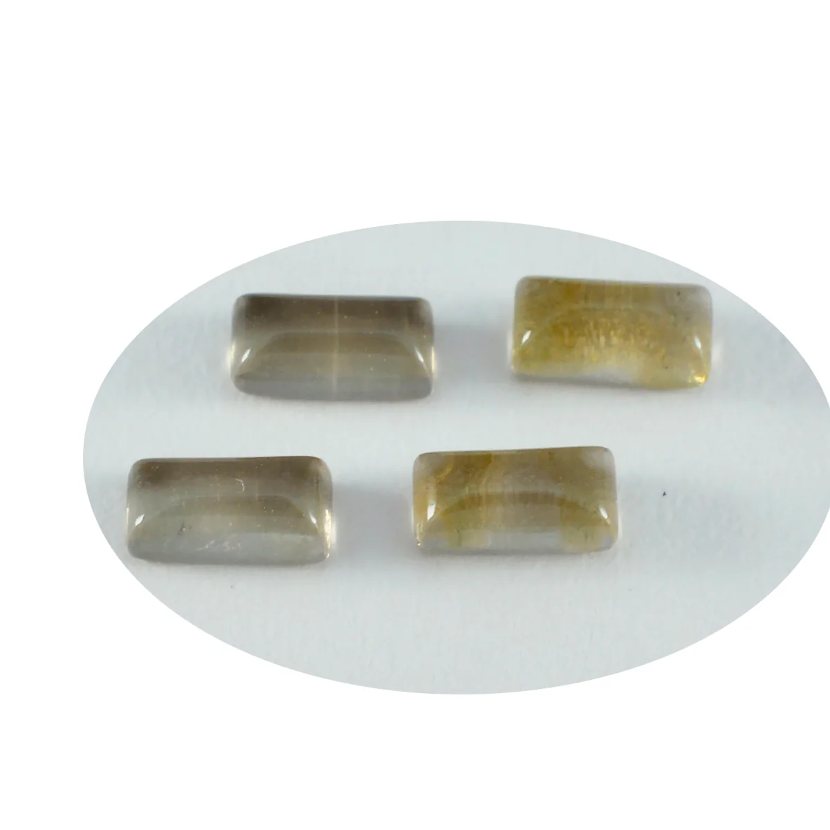 Smoky Quartz 1PC Small 6x12 MM Baguette Cabochon Brown Superior semi Precious Semi Precious Gemstone