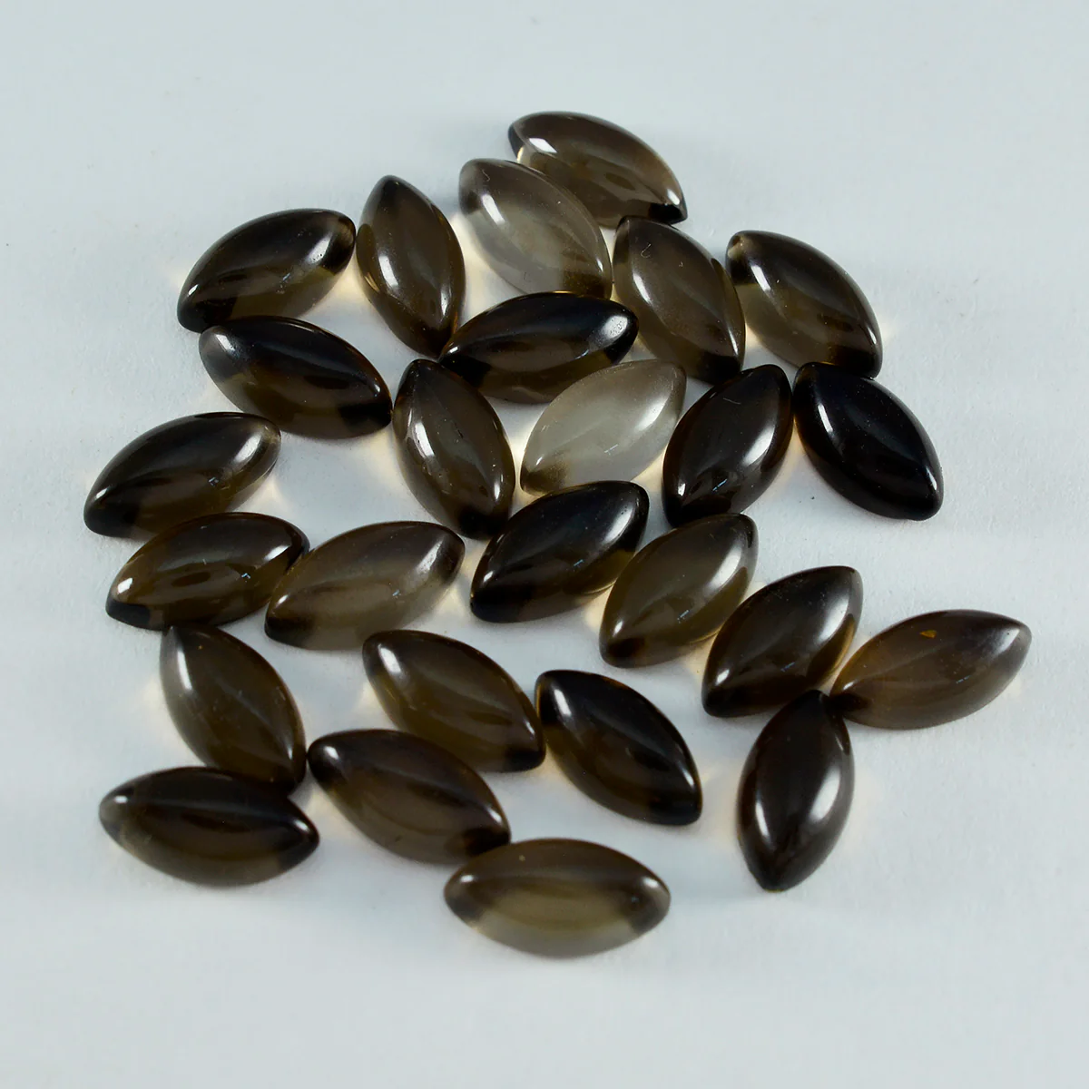 Smoky Quartz 1PC Small 6x12 MM Marquise  Cabochon Brown Sparkling semi Precious Semi Precious Gemstone - Image 4