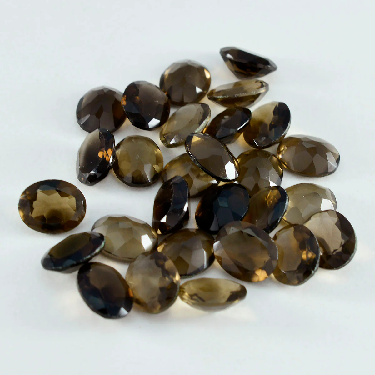 Smoky Quartz 1PC Small 6x9 MM Oval Faceted Brown Fine Semi Precious Gems - Image 4