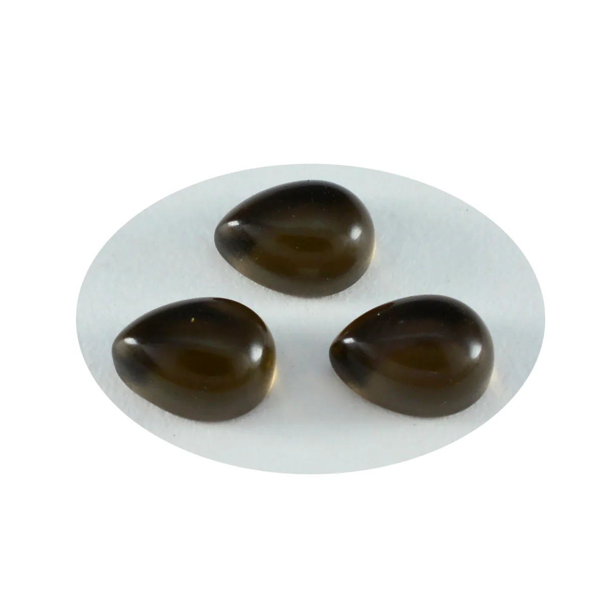 Smoky Quartz 1PC Small 6x9 MM Pear Cabochon Brown Splendid semi Precious Semi Precious Gemstone - Image 2