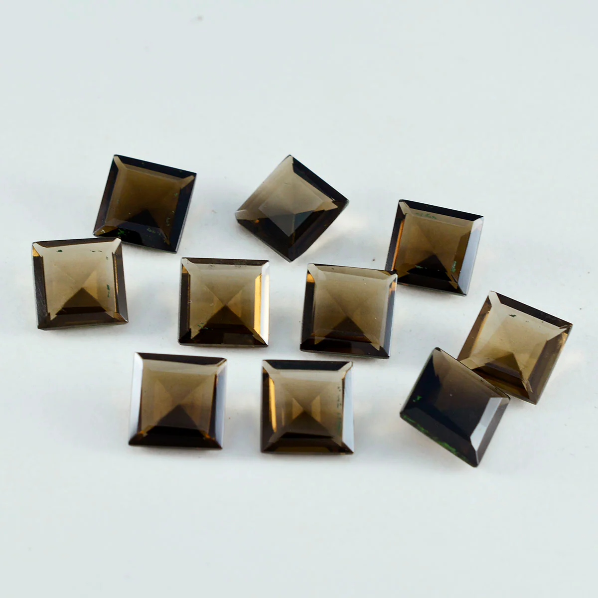 Smoky Quartz 1PC Small 7x7 MM Square Faceted Brown Splendid Semi Precious Gems - Image 4