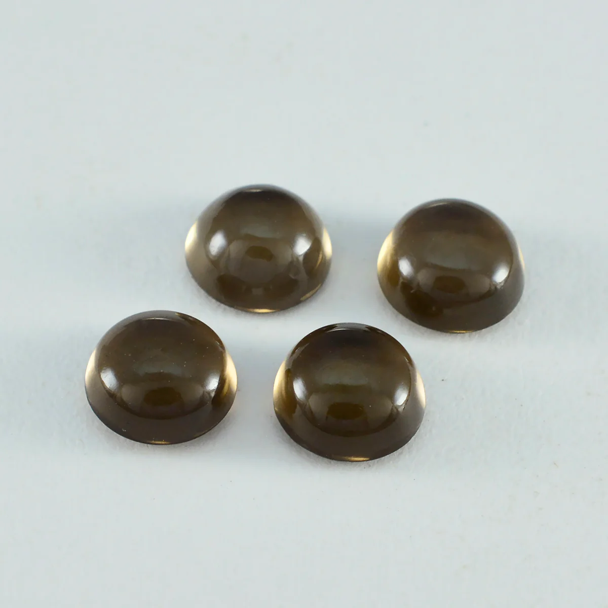 Smoky Quartz 1PC Small 8x8 MM Round Cabochon Brown Natural semi Precious Semi Precious Gemstone - Image 4