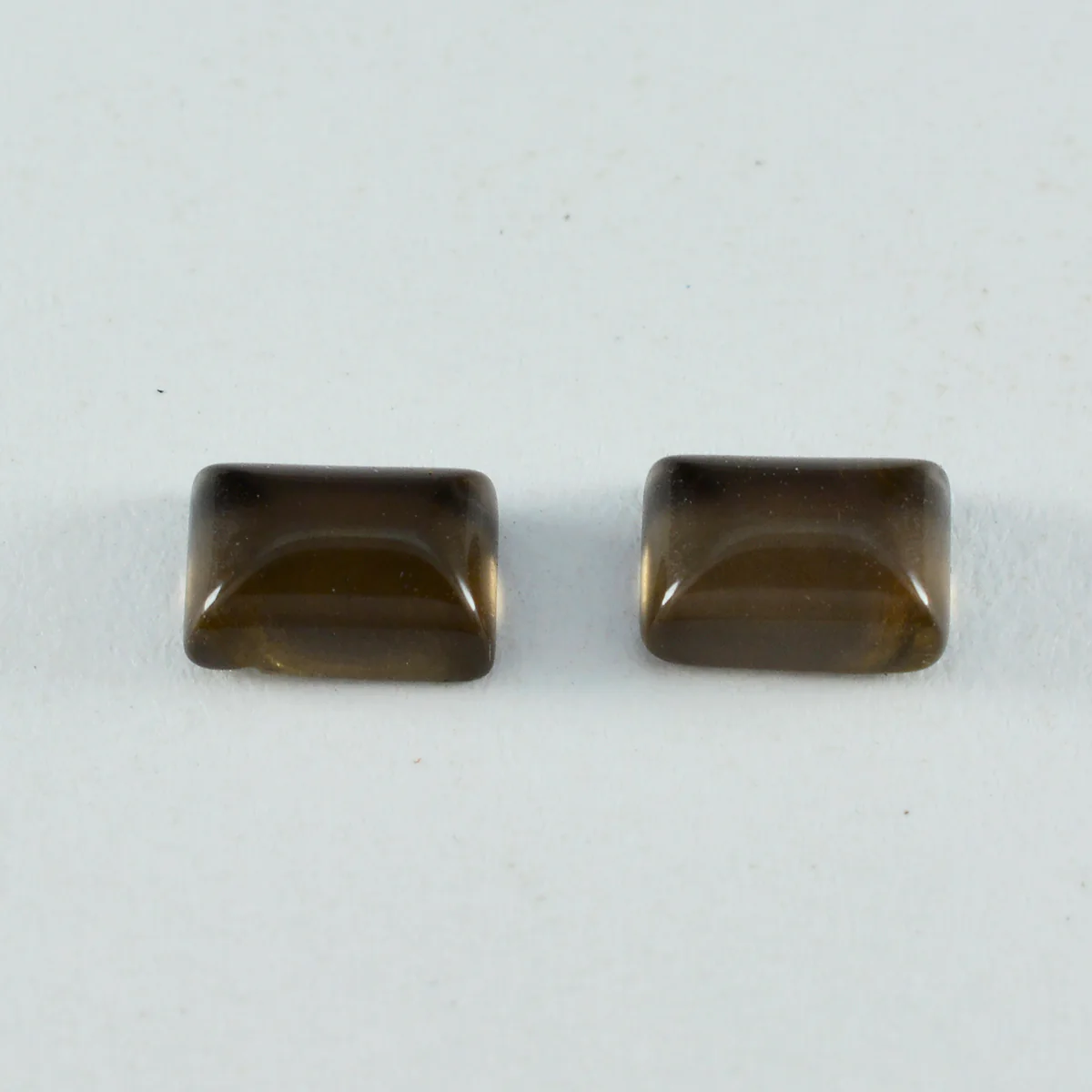 Smoky Quartz 1PC Tiny 5x7 MM Emerald Cabochon Brown Lustrous semi Precious Gems - Image 3