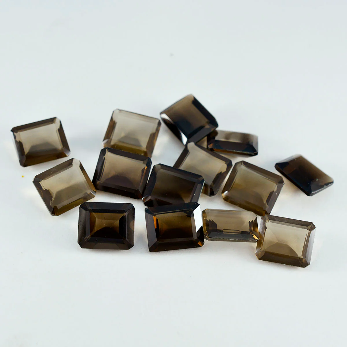 Smoky Quartz 1PC Tiny 5x7 MM Emerald Faceted Brown Splendid Semi Precious Loose Gemstone