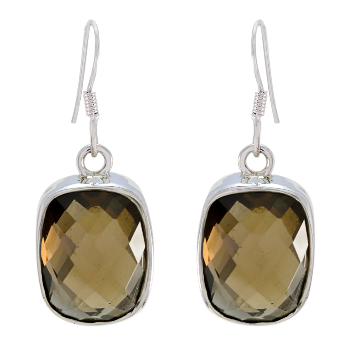 Smoky Quartz Australian Yasmine multiple Dangle Brown Sterling Silver Earring