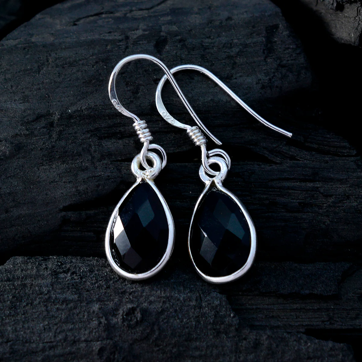 Smoky Quartz Italian Hazel multiple Dangle Brown 925 Sterling Silver Earring - Image 4