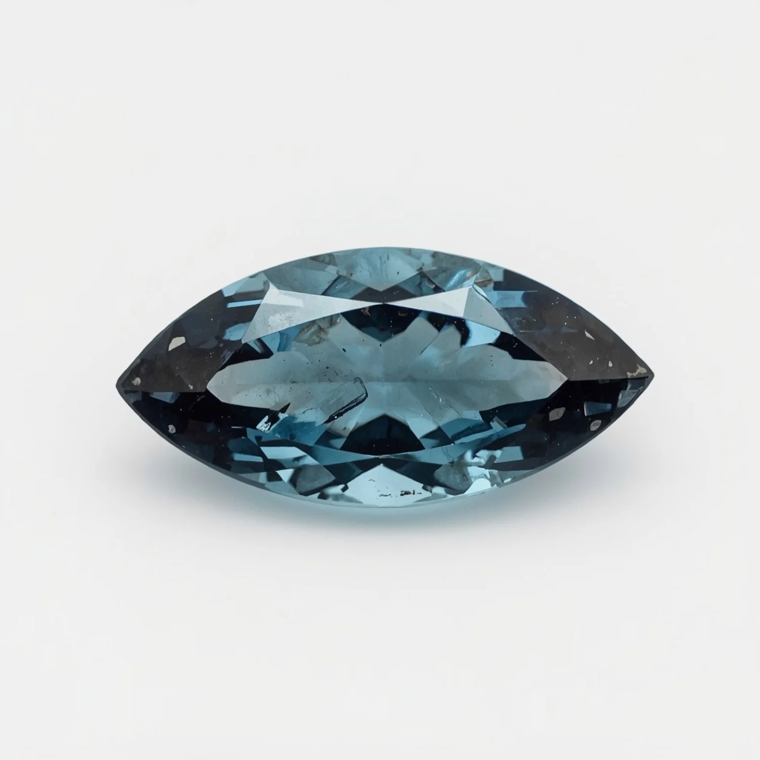 Swiss Blue Topaz 10PC Tiny 2x4 MM Marquise Faceted Blue Genuine Semi Precious Loose Gemstones - Image 2