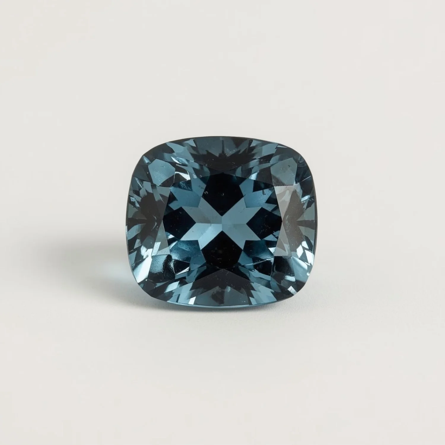 Swiss Blue Topaz 1PC Large 10x10 MM Cushion Faceted Blue Shine Semi Precious Loose Gems - Image 2