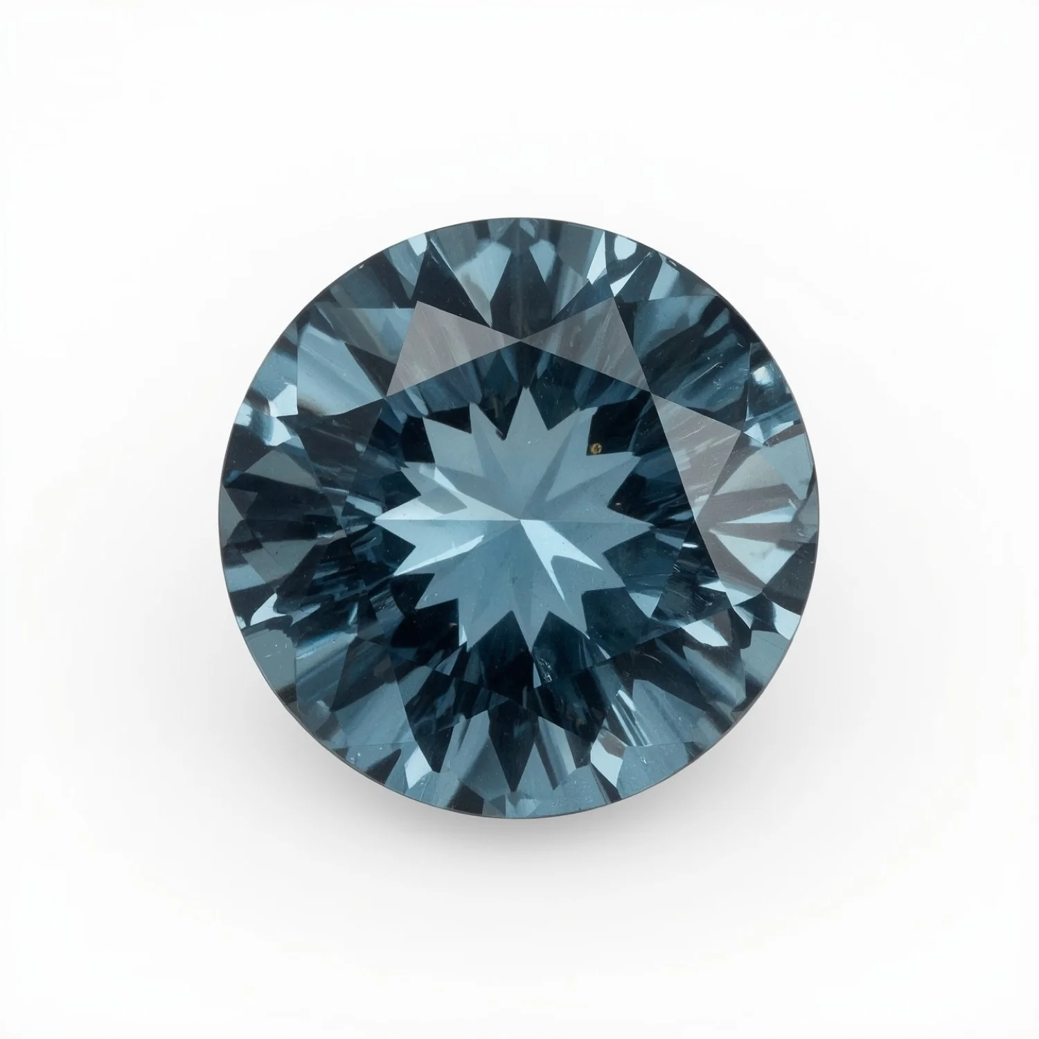 Swiss Blue Topaz 1PC Large 12x12 MM Round Faceted Blue High-Quality Semi Precious Loose Gemstones - Image 2
