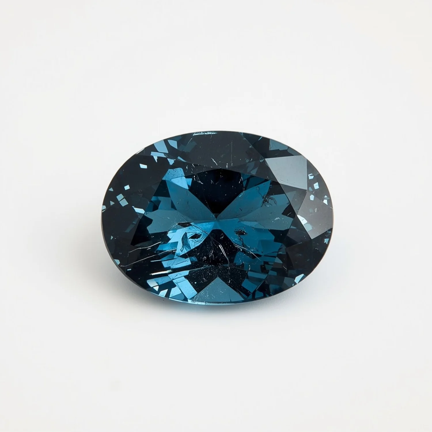 Swiss Blue Topaz 1PC Small 7x9 MM Oval Faceted Blue Natural Semi Precious Gems - Image 2