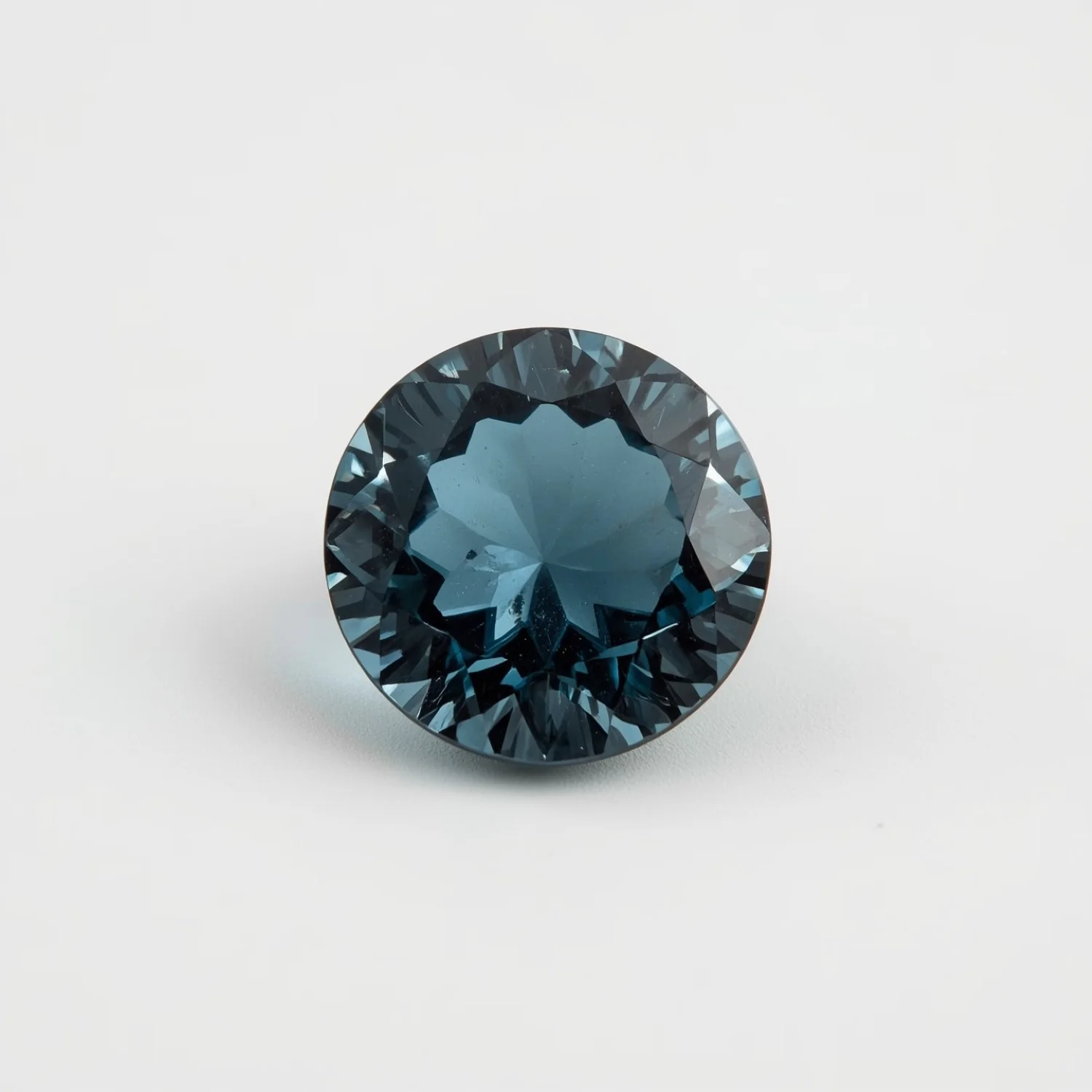 Swiss Blue Topaz 1PC Small 8x8 MM Round Faceted Blue Luster Semi Precious Loose Gemstones - Image 2