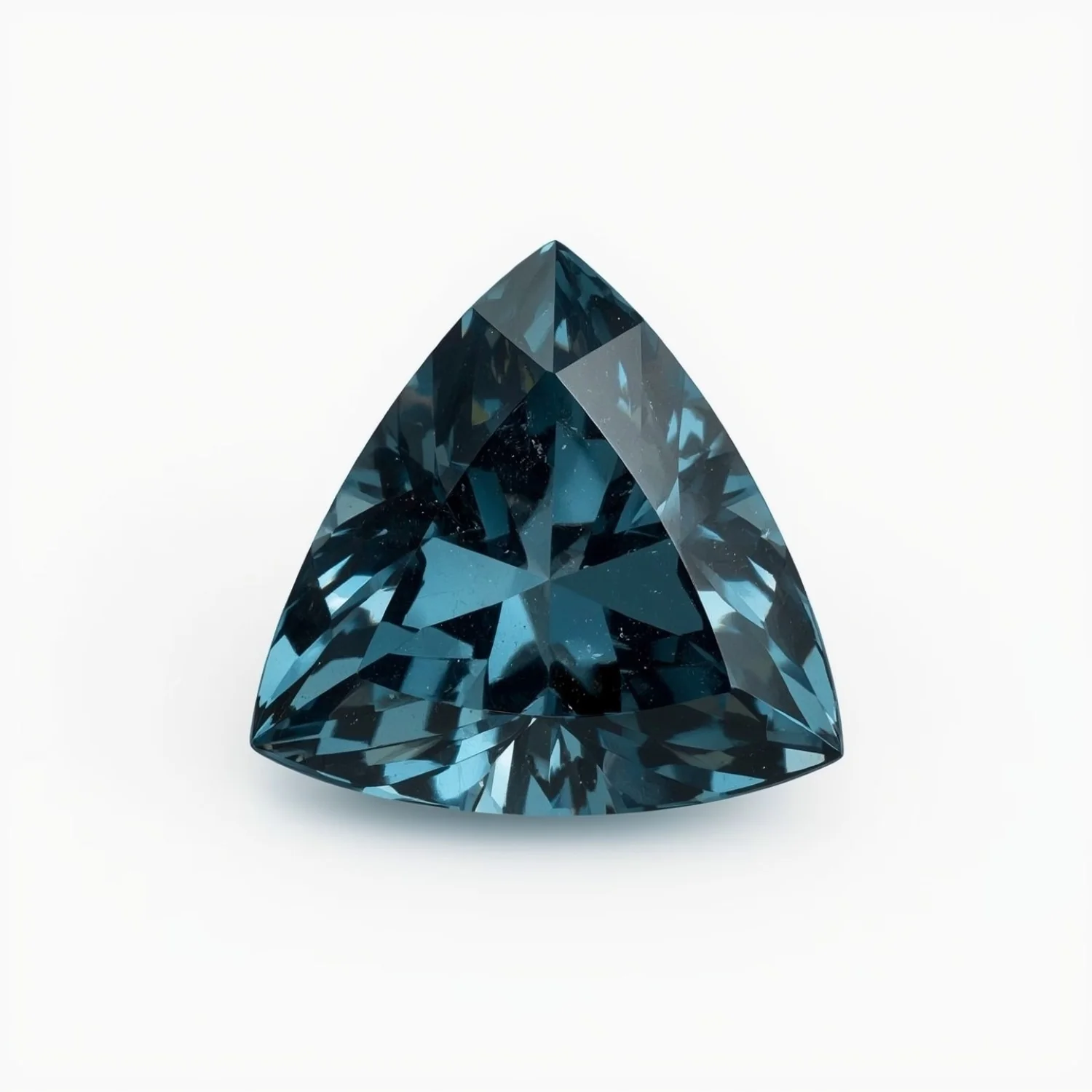 Swiss Blue Topaz 1PC Small 8x8 MM Triangle Faceted Blue Luster Semi Precious Loose Gemstones - Image 2