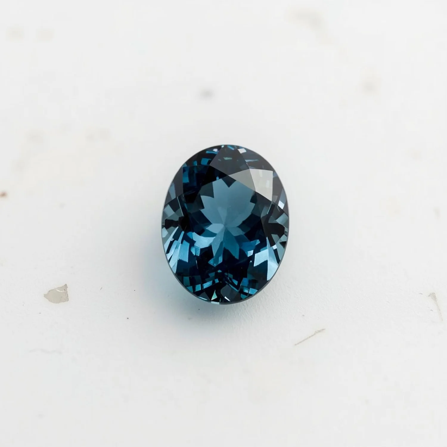 Swiss Blue Topaz 1PC Tiny 3x5 MM Oval Faceted Blue Luster Semi Precious Loose Gemstones - Image 2