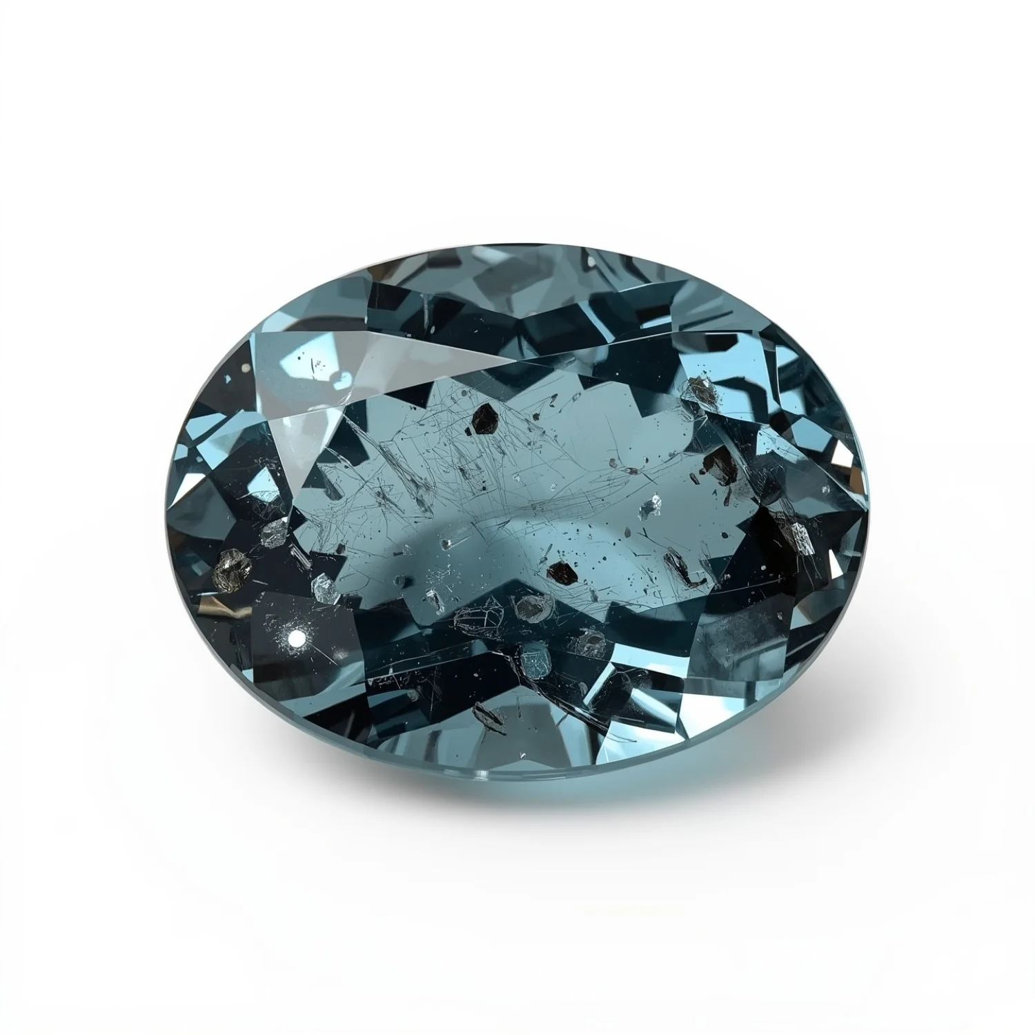 Swiss Blue Topaz 1PC Tiny 5x7 MM Oval Faceted Blue Shine Semi Precious Loose Gems - Image 2