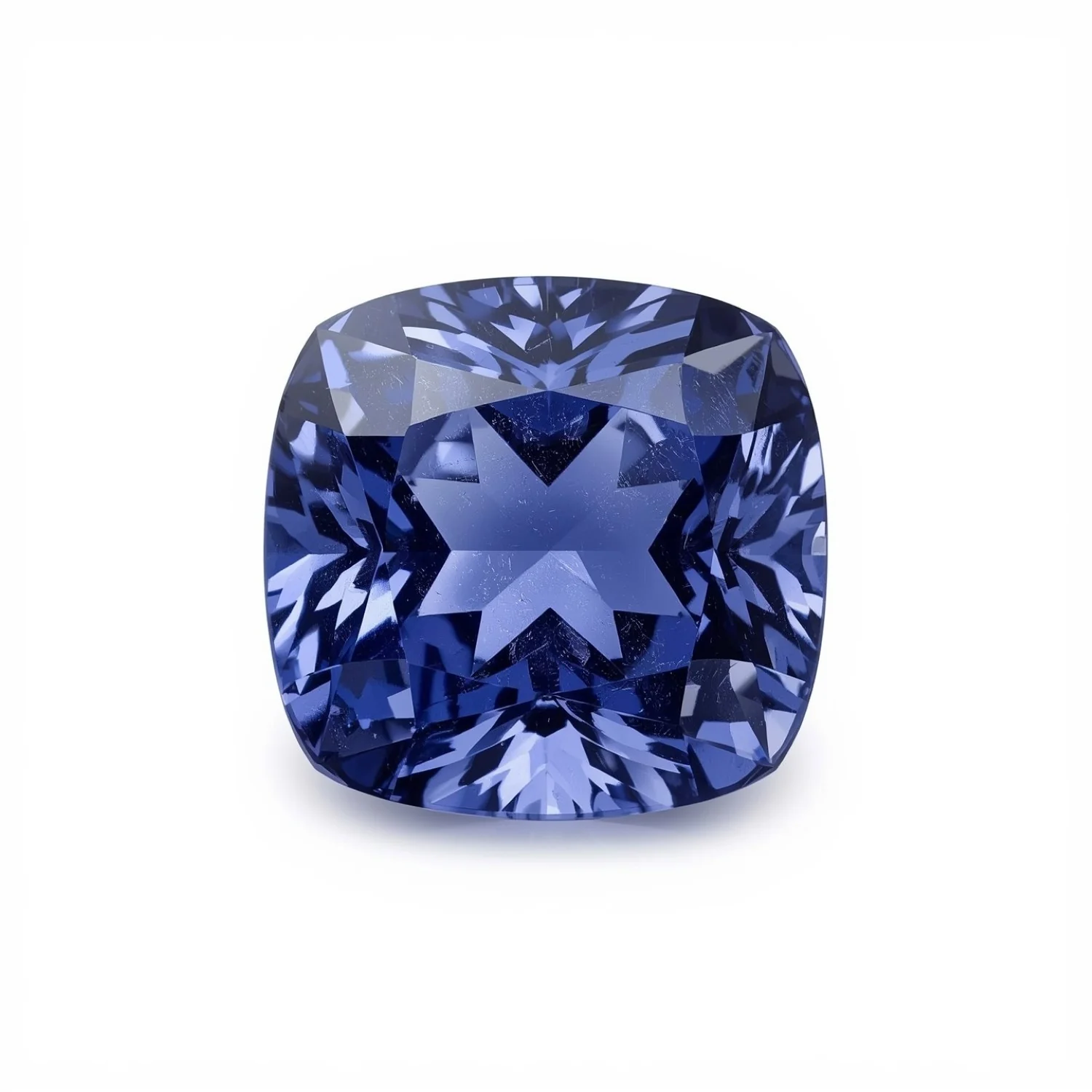 Tanzanite 1PC Large 10x10 MM Cushion Faceted Blue Shine Semi Precious Loose Gemstones