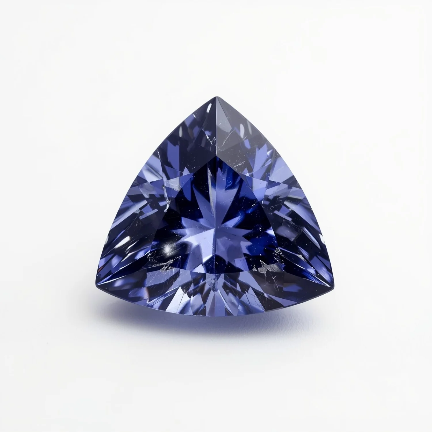 Tanzanite 1PC Large 10x10 MM Triangle Faceted Blue Shine Semi Precious Loose Gemstones - Image 2
