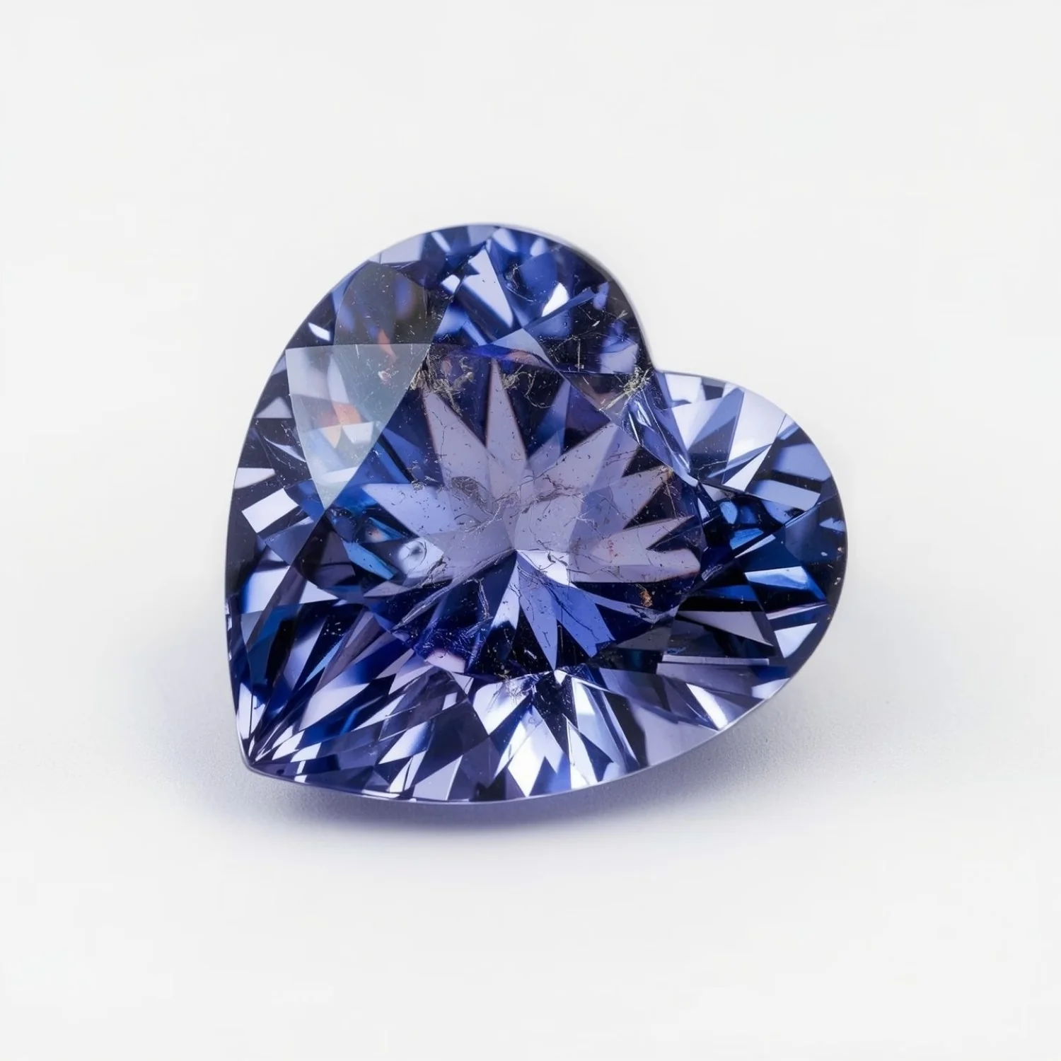 Tanzanite 1PC Large 12x12 MM Heart Faceted Blue High-Quality Semi Precious Loose Gems - Image 2