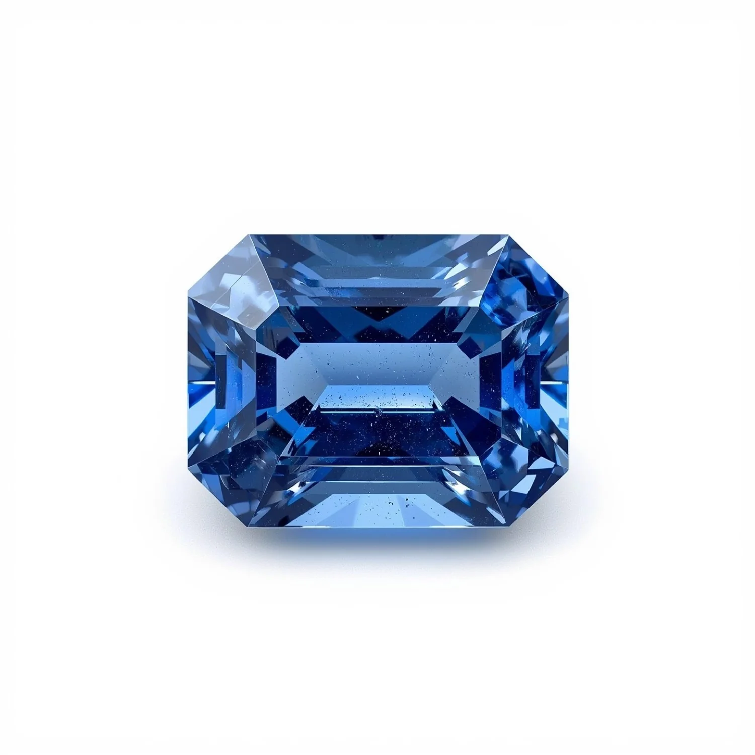 Tanzanite 1PC Medium 7x10 MM Emerald Faceted Blue Natural Semi Precious Gems