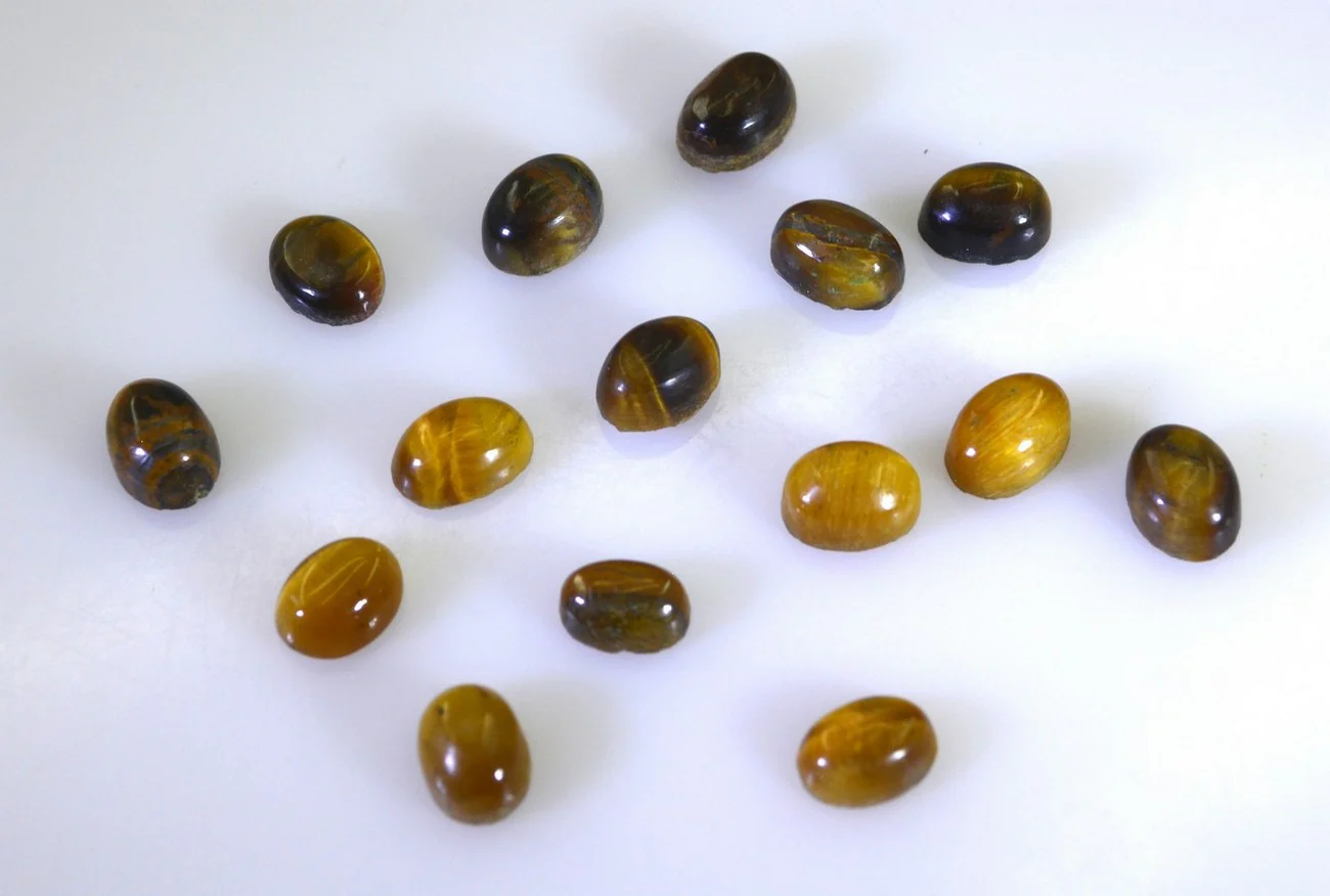 Tiger Eye 10PC Tiny 4x6 MM Oval Cabochon Brown Splendid semi Precious Gems - Image 3