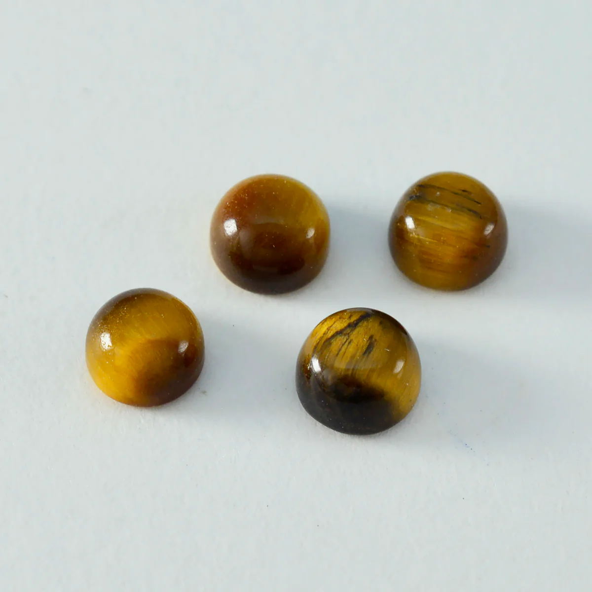 Tiger Eye 10PC Tiny 5x5 MM Round Cabochon Brown Genuine semi Precious Loose Gems - Image 4