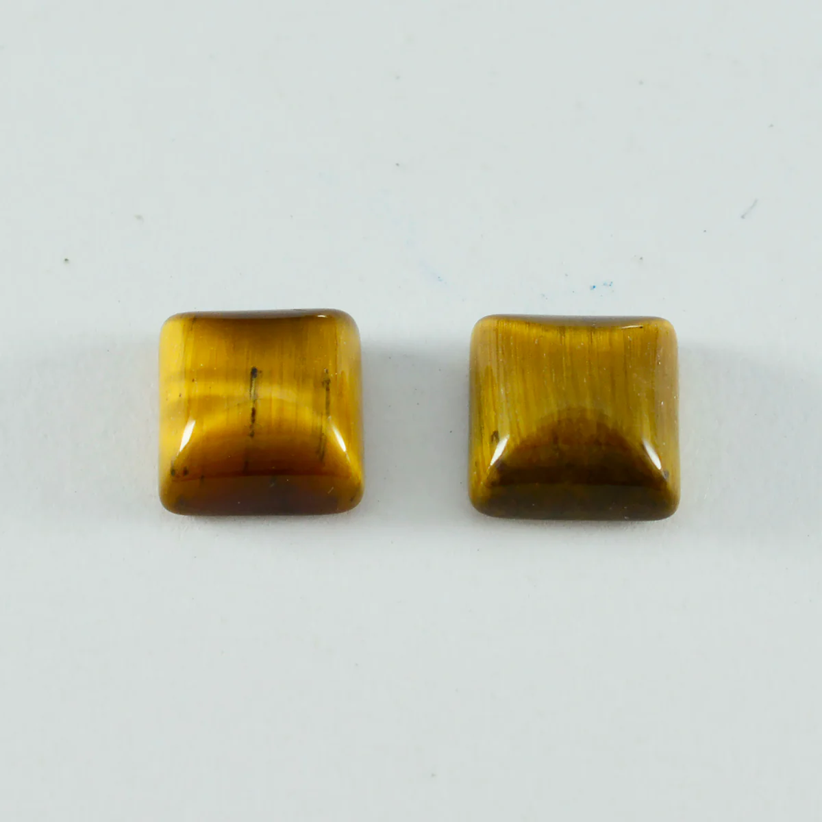 Tiger Eye 1PC Large 10x10 MM Square Cabochon Brown Pure semi Precious Precious Gemstone