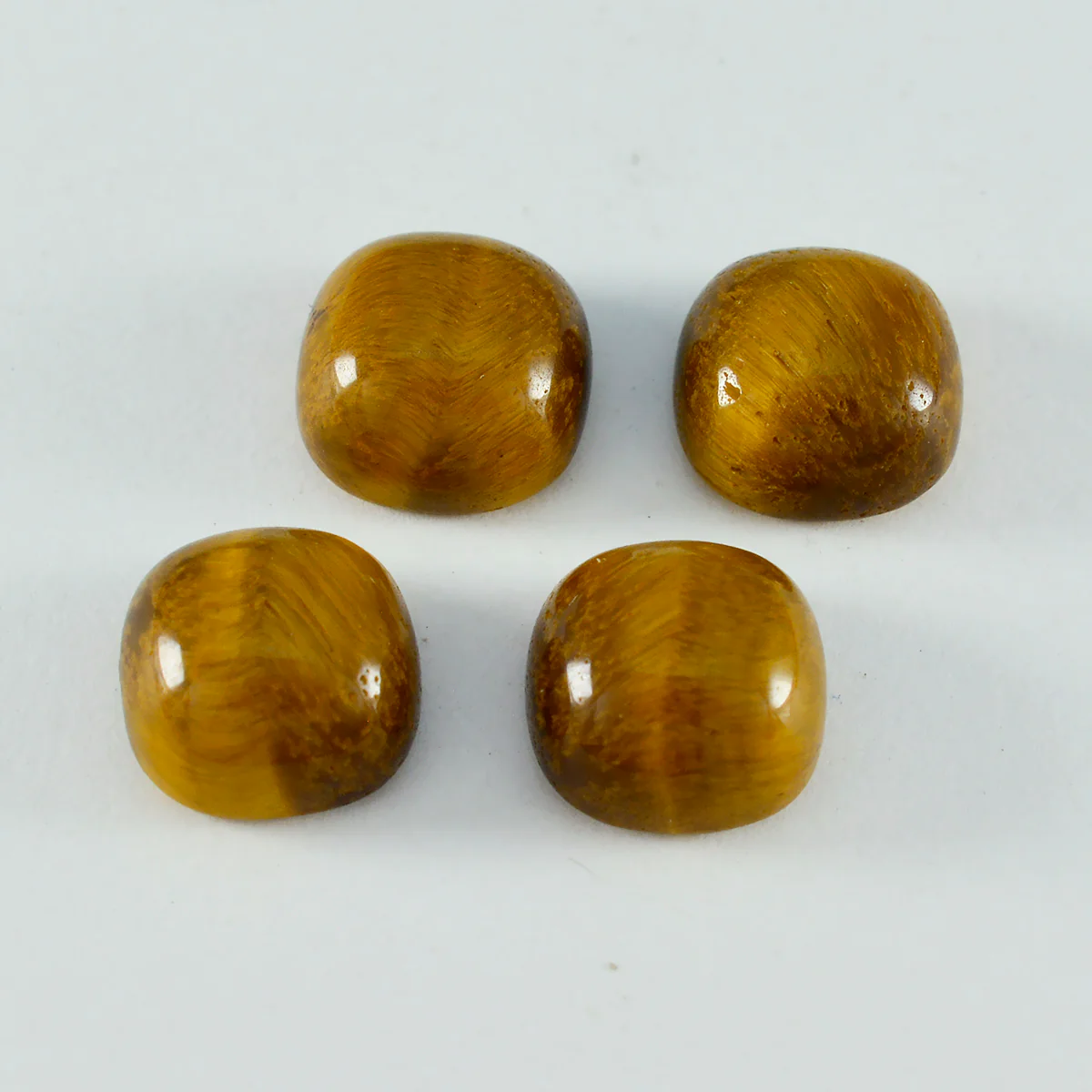 Tiger Eye 1PC Tiny 6x6 MM Cushion Cabochon Brown Splendid semi Precious Loose Gemstone - Image 3