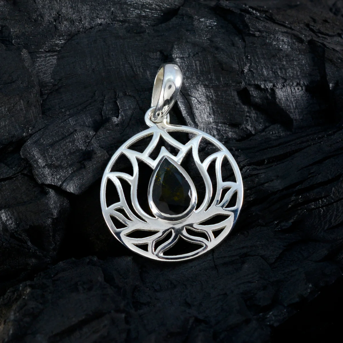 Tourmaline Dainty German Silver Solitaire Elena Rope-Wire multicolor Pendant Jewelry - Image 3