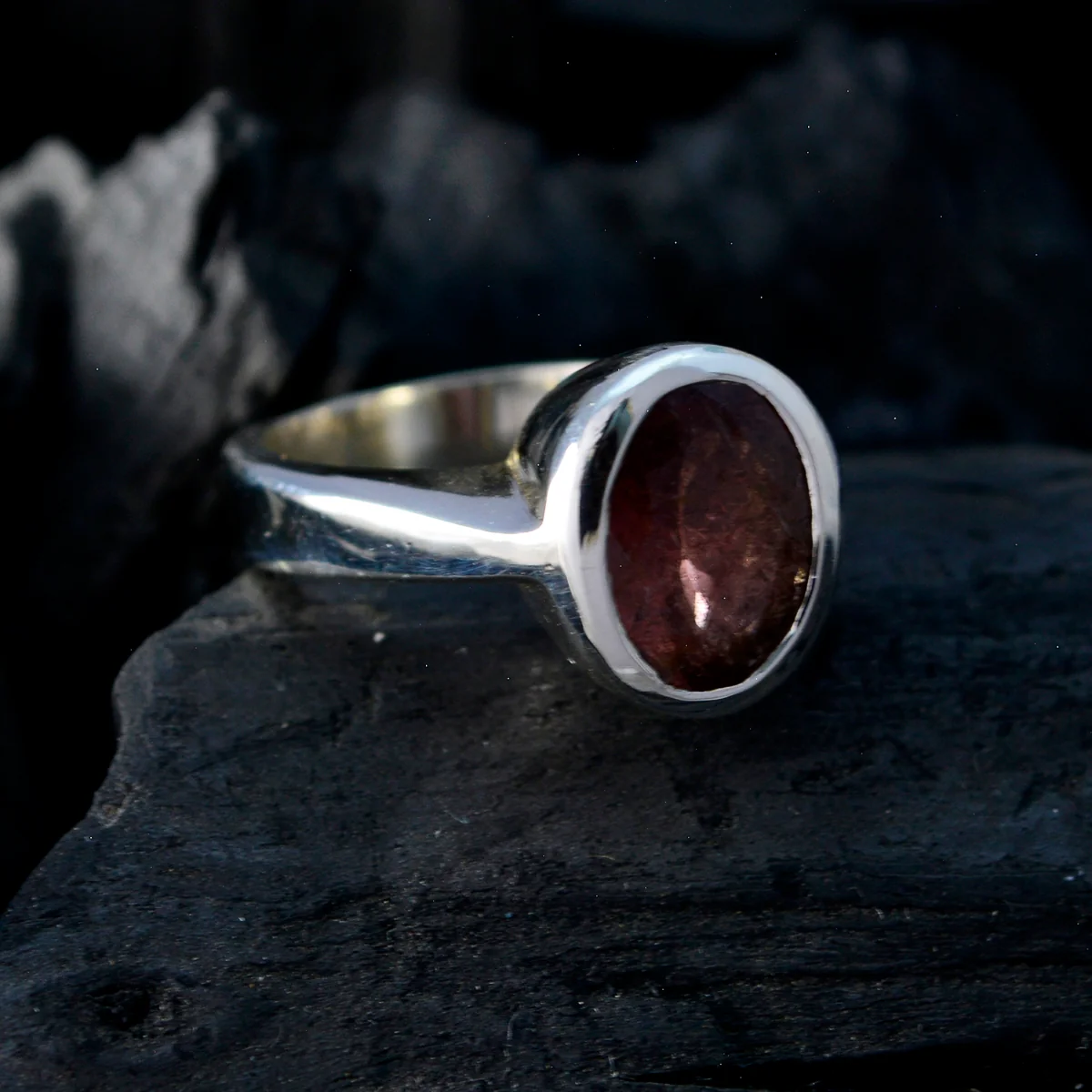 Tourmaline Solitaire Russian 925 Sterling Silver multicolor Gemstone Eye-catching propsel Ring Jewelry - Image 5