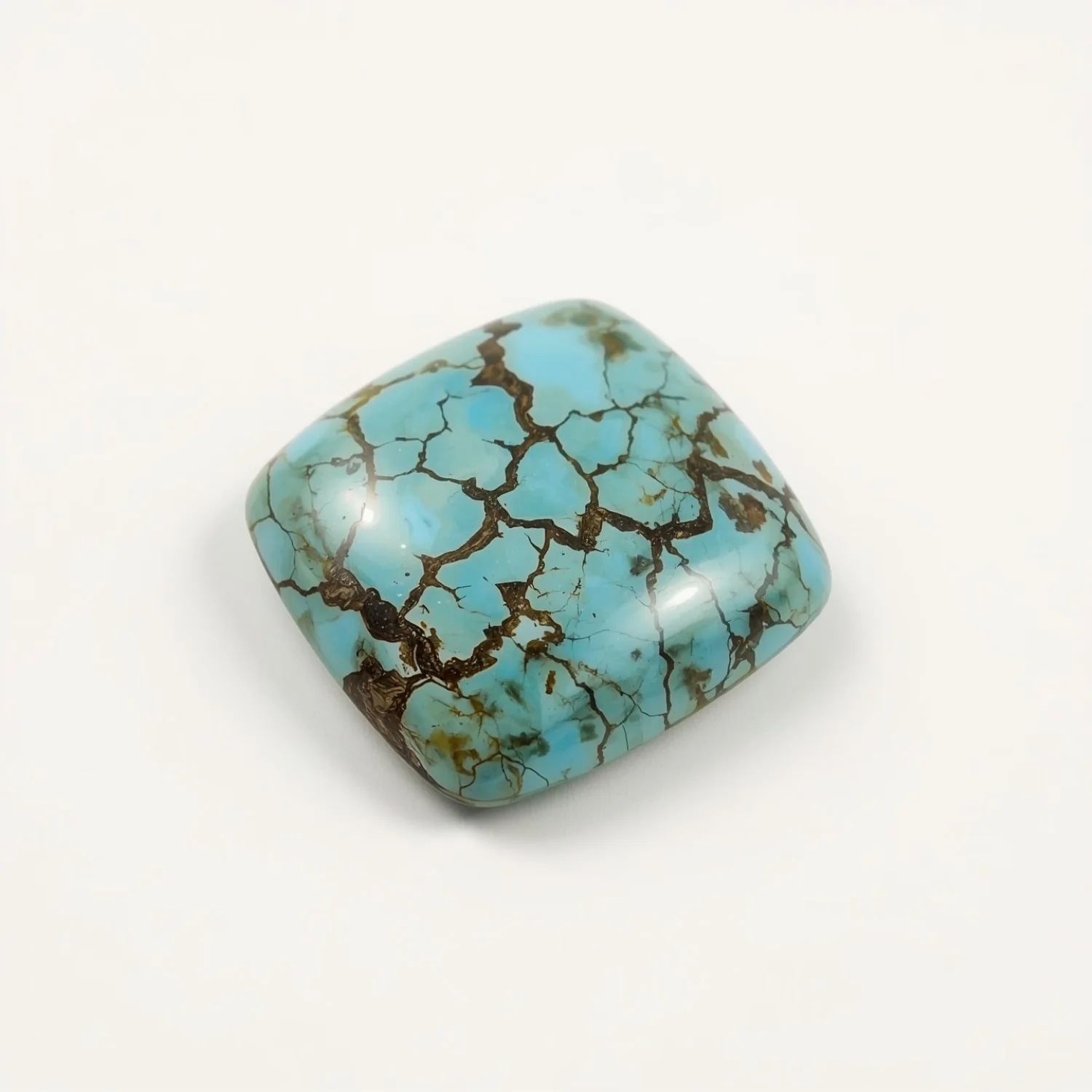 Turquoise 10PC Tiny 3x3 MM Square Cabochon Blue Brilliant semi Precious Loose Gems - Image 2