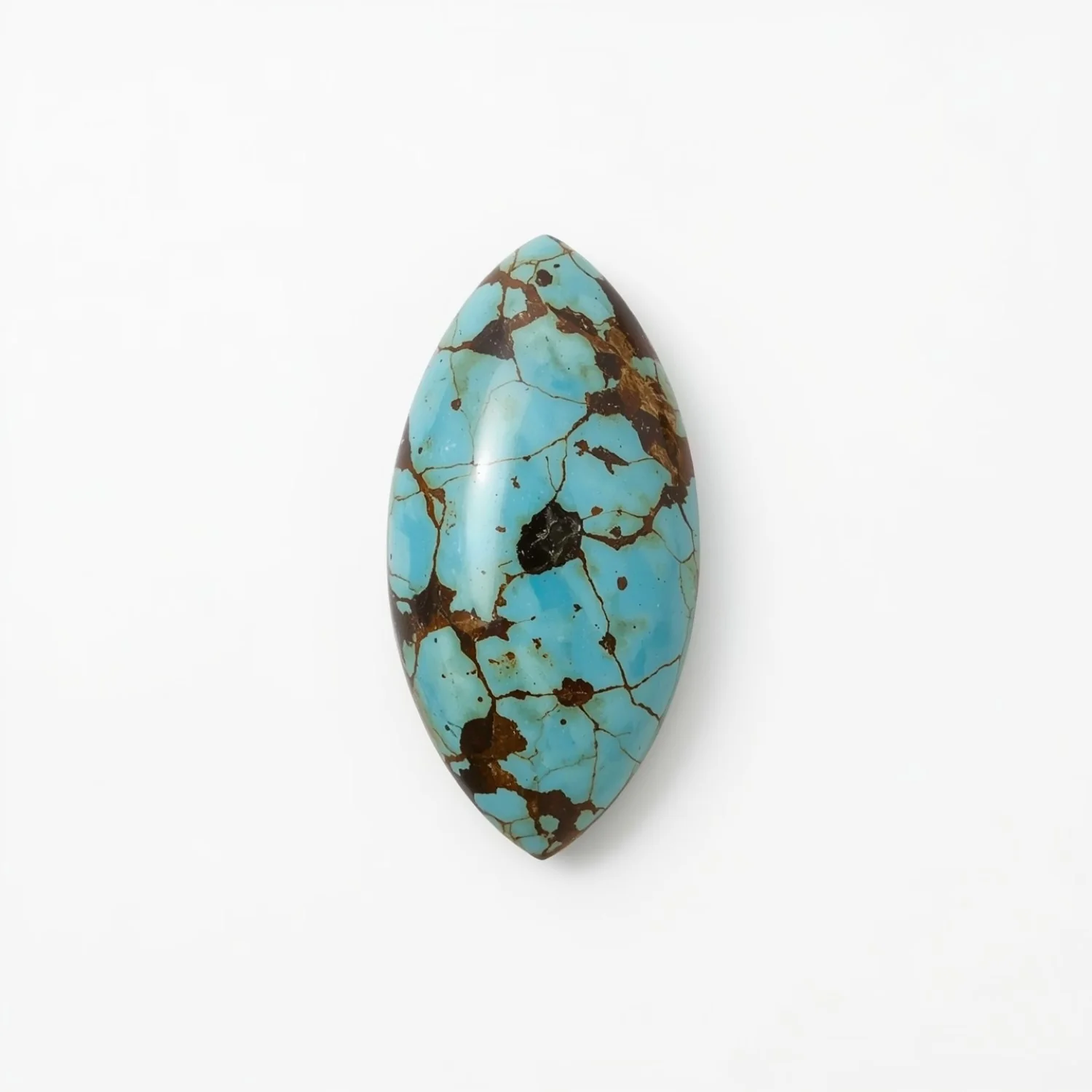 Turquoise 10PC Tiny 3x6 MM Marquise Cabochon Blue Polished semi Precious Loose Gems - Image 2