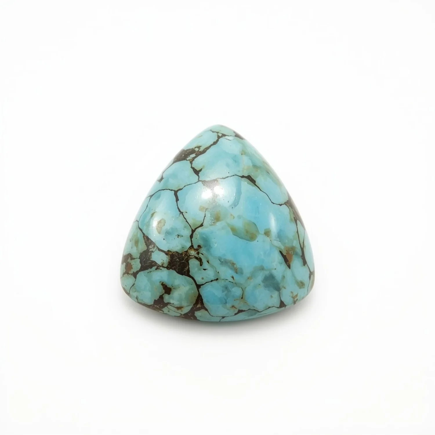 Turquoise 10PC Tiny 4x4 MM Triangle Cabochon Blue Genuine semi Precious Precious Gemstone