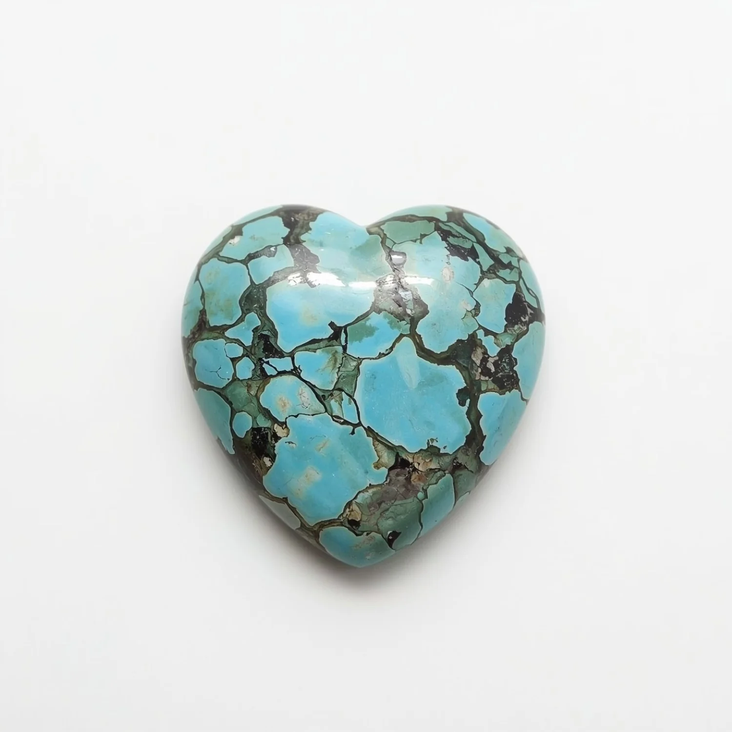 Turquoise 10PC Tiny 5x5 MM Heart Cabochon Blue Shine semi Precious Precious Gemstone