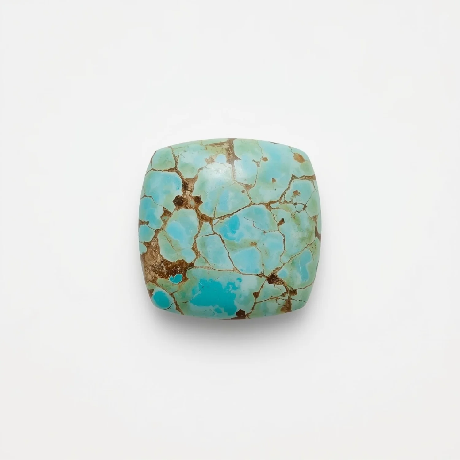 Turquoise 10PC Tiny 5x5 MM Square Cabochon Blue Polished semi Precious Loose Gemstones - Image 2