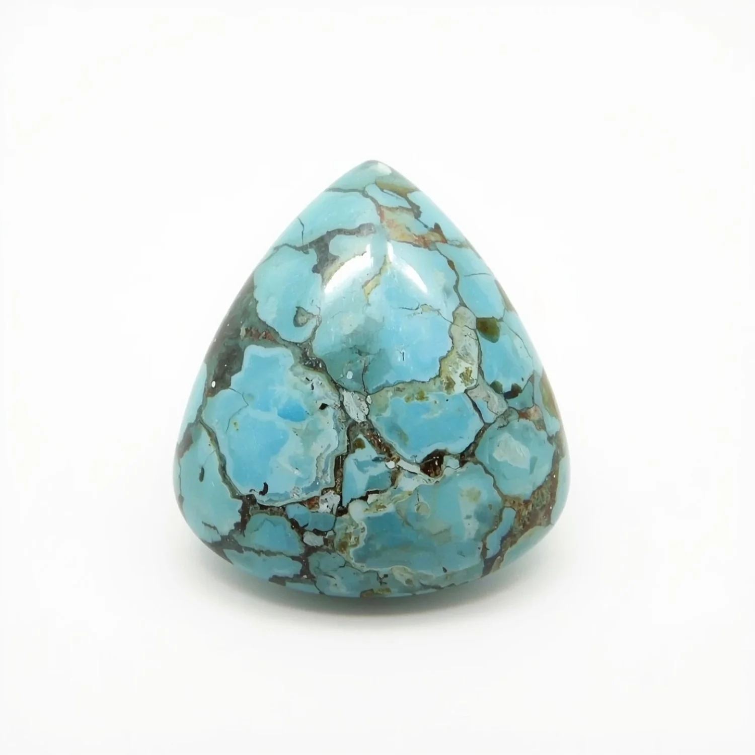 Turquoise 1PC Large 10x10 MM Triangle Cabochon Blue Polished semi Precious Precious Gemstone