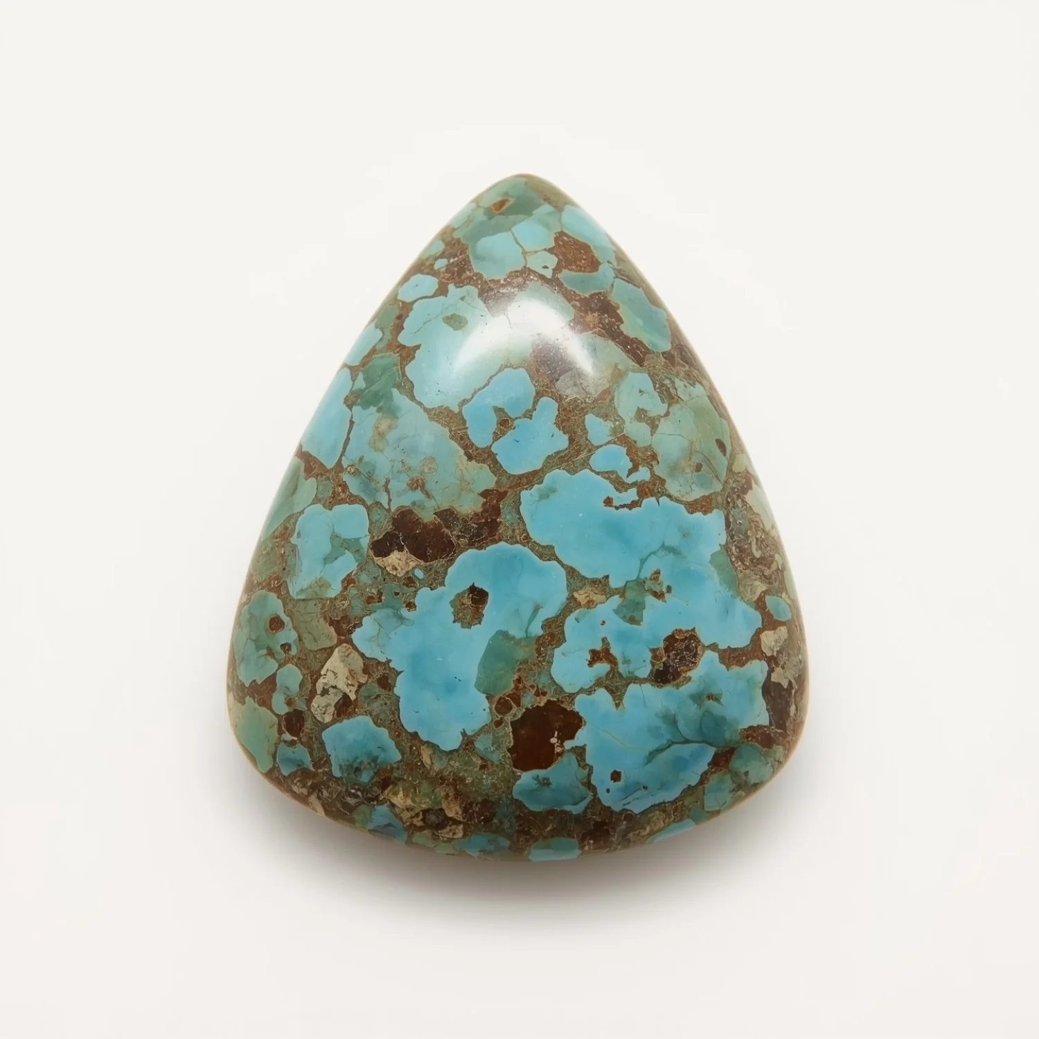 Turquoise 1PC Large 11x11 MM Triangle Cabochon Blue Splendid semi Precious Gems