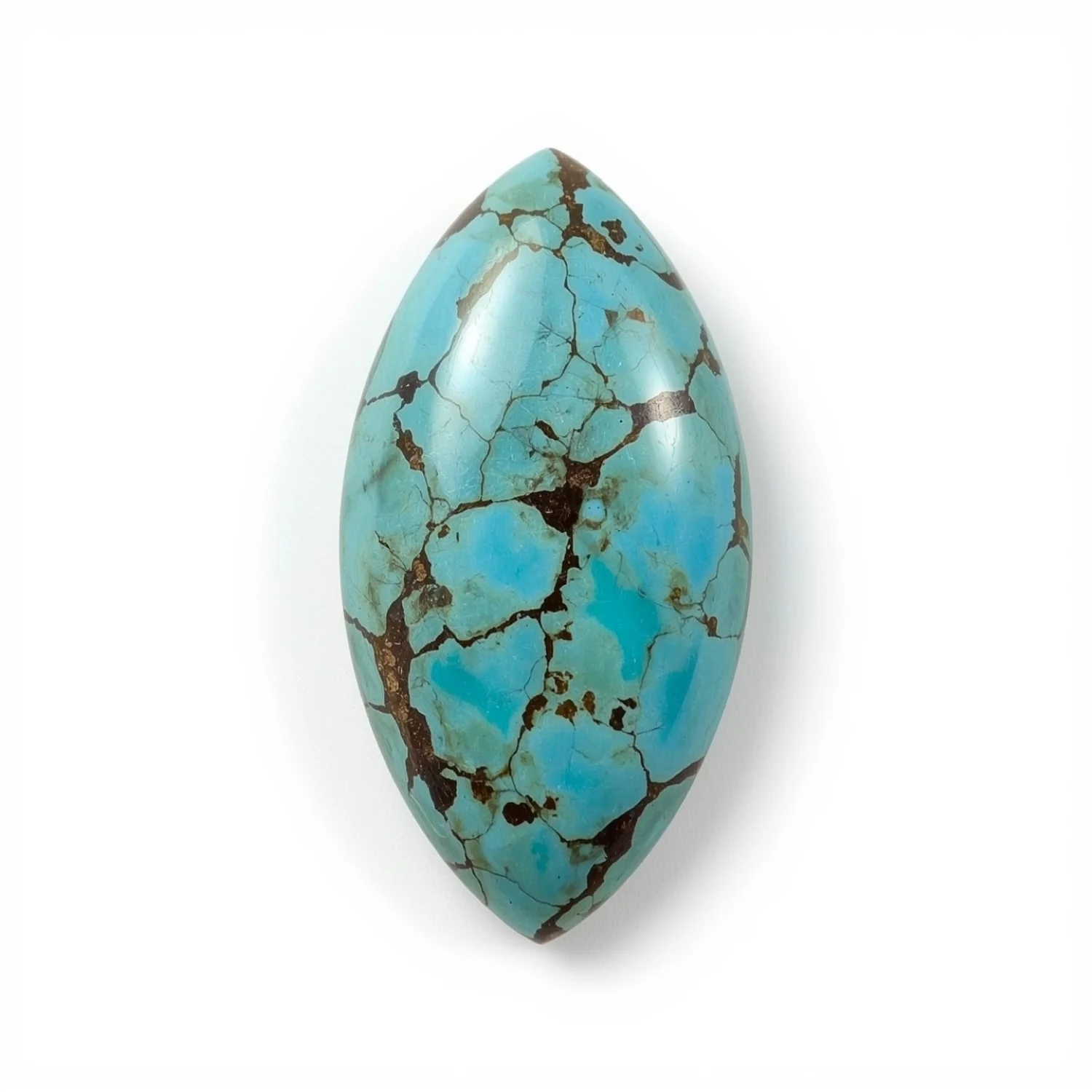 Turquoise 1PC Large 8x16 MM Marquise Cabochon Blue Fine semi Precious Gems