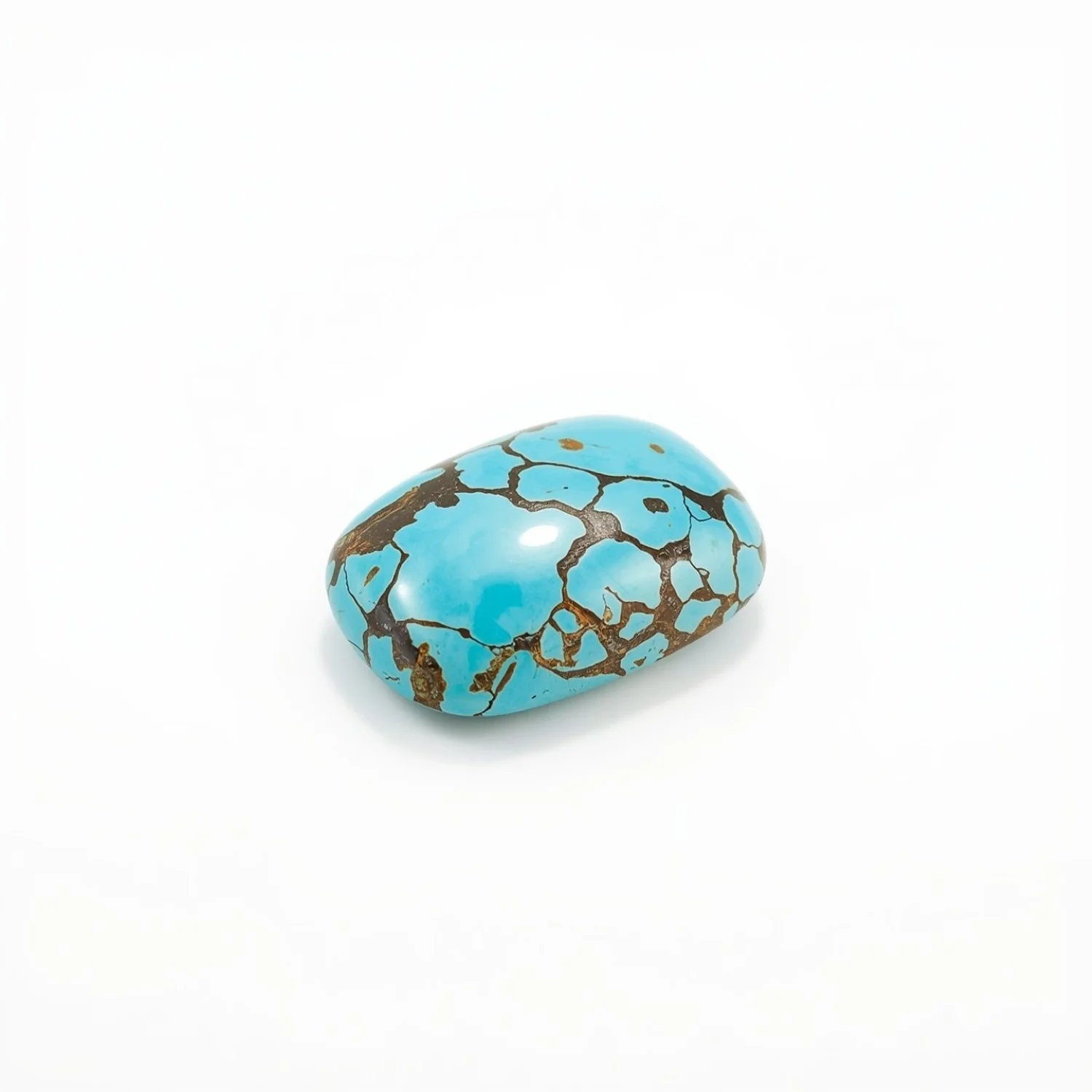 Turquoise 1PC Small 6x9 MM Emerald Cabochon Blue Pure semi Precious Precious Gemstone - Image 2