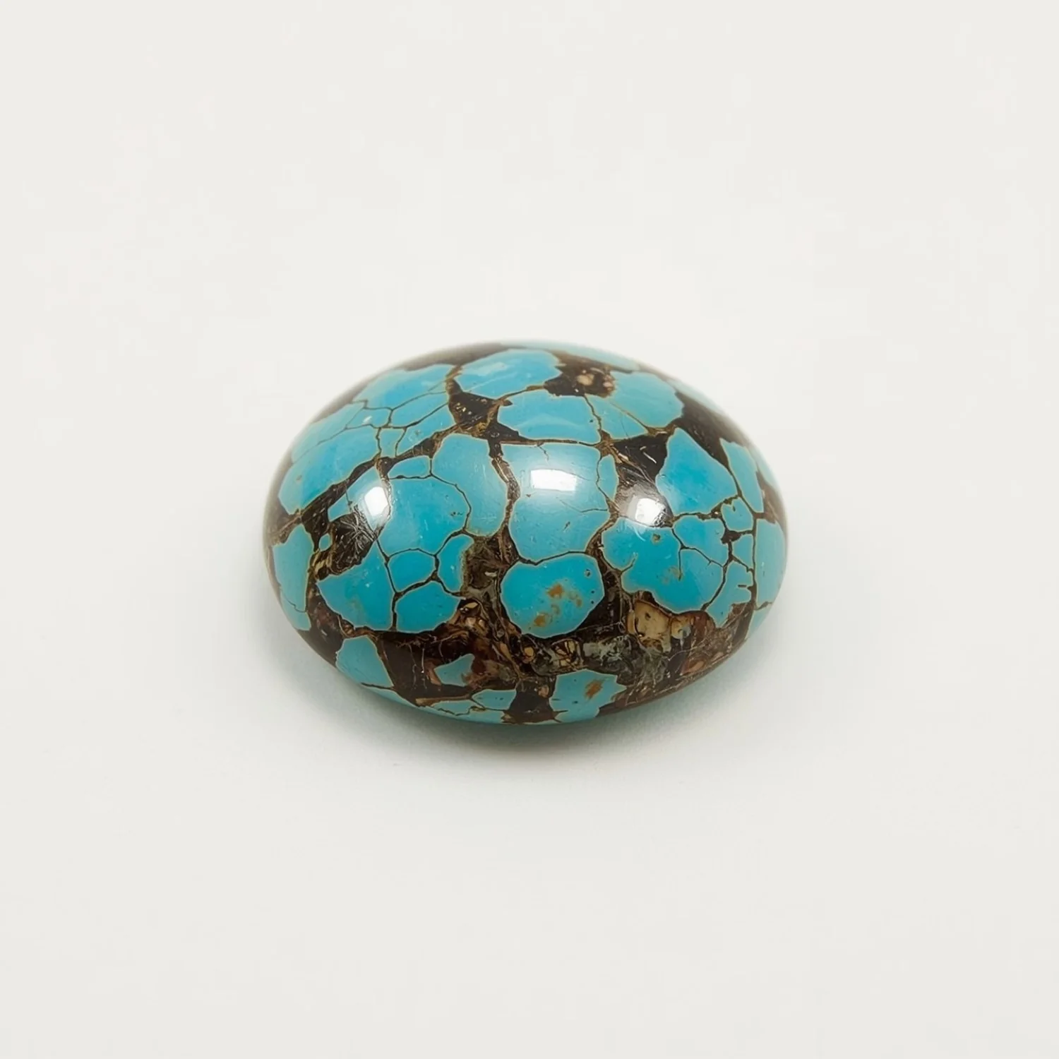 Turquoise 1PC Small 6x9 MM Oval Cabochon Blue Splendid semi Precious Loose Gemstone - Image 2