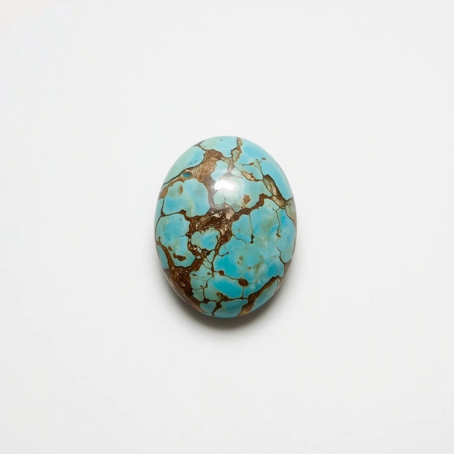 Turquoise 1PC Tiny 5x7 MM Oval Cabochon Blue Sparkling semi Precious Gems