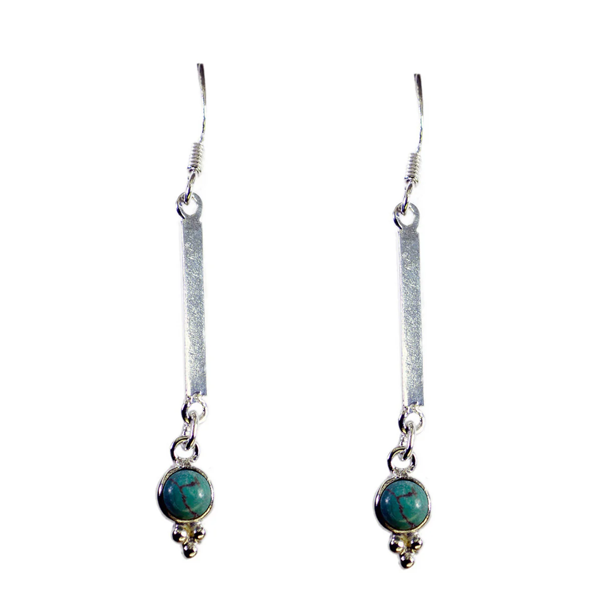 Turquoise Australian Sarah multiple Dangle Blue 925 Silver Earring