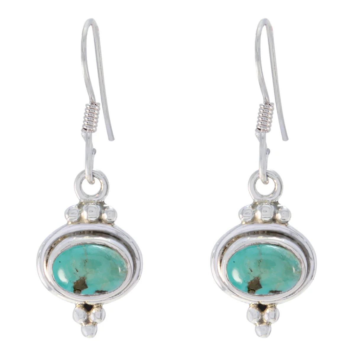 Turquoise Moroccan Claire multiple Dangle Blue 92.5 Silver Earring