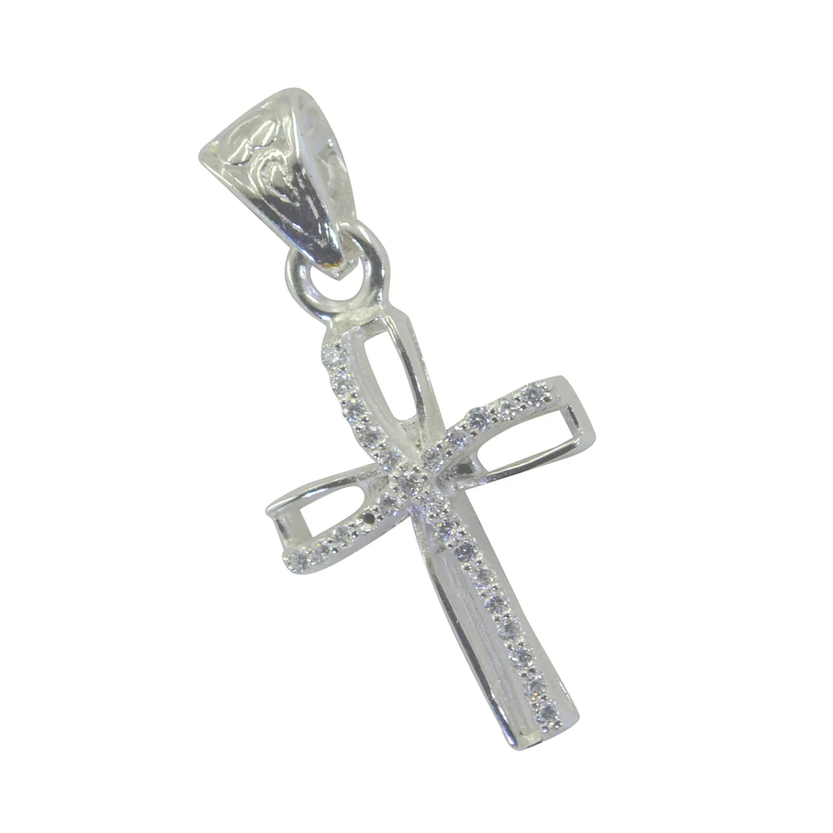 White CZ Featherlight African Sterling Silver multiple Laura Modern White Pendant Jewellery