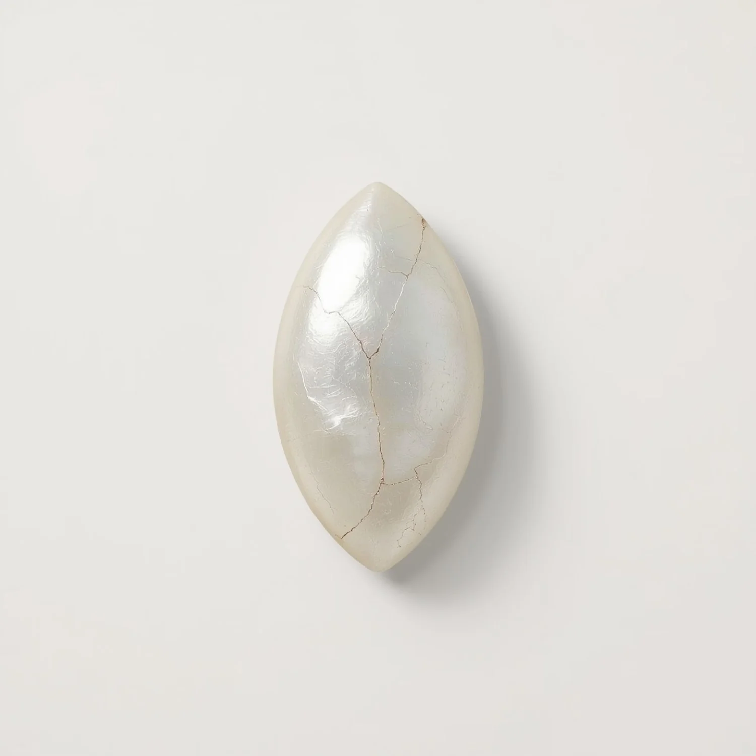 White Pearl 10PC Tiny 4x8 MM Marquise Cabochon White Natural Precious Loose Gemstone