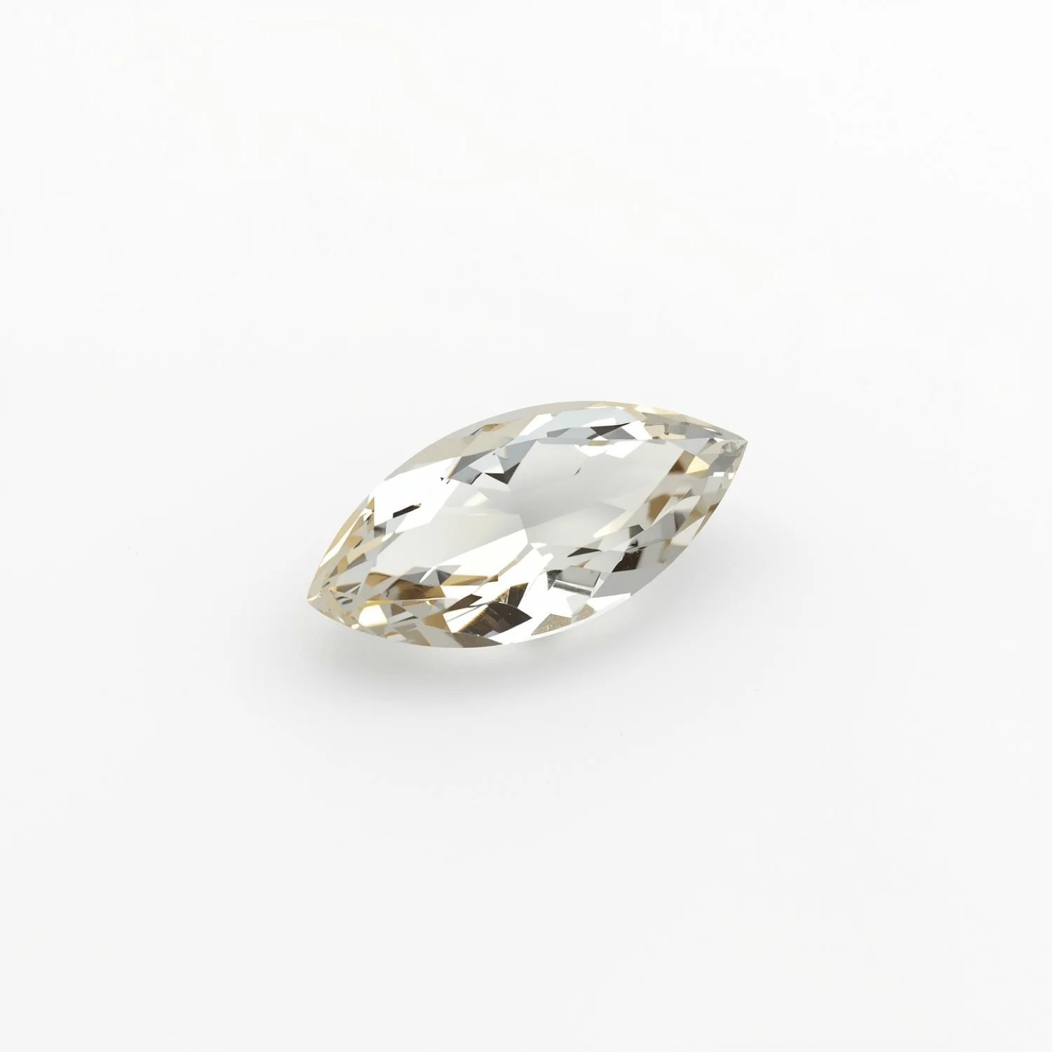 White Topaz 10PC Tiny 2.5x5 MM Marquise Faceted White Sparkling Semi Precious Loose Gemstone - Image 2