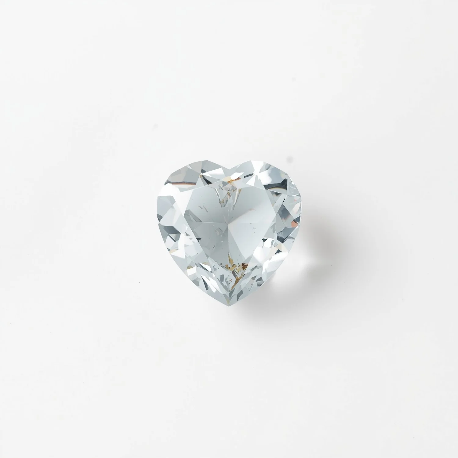 White Topaz 10PC Tiny 3x3 MM Heart Faceted White Fiery Semi Precious Loose Gemstone